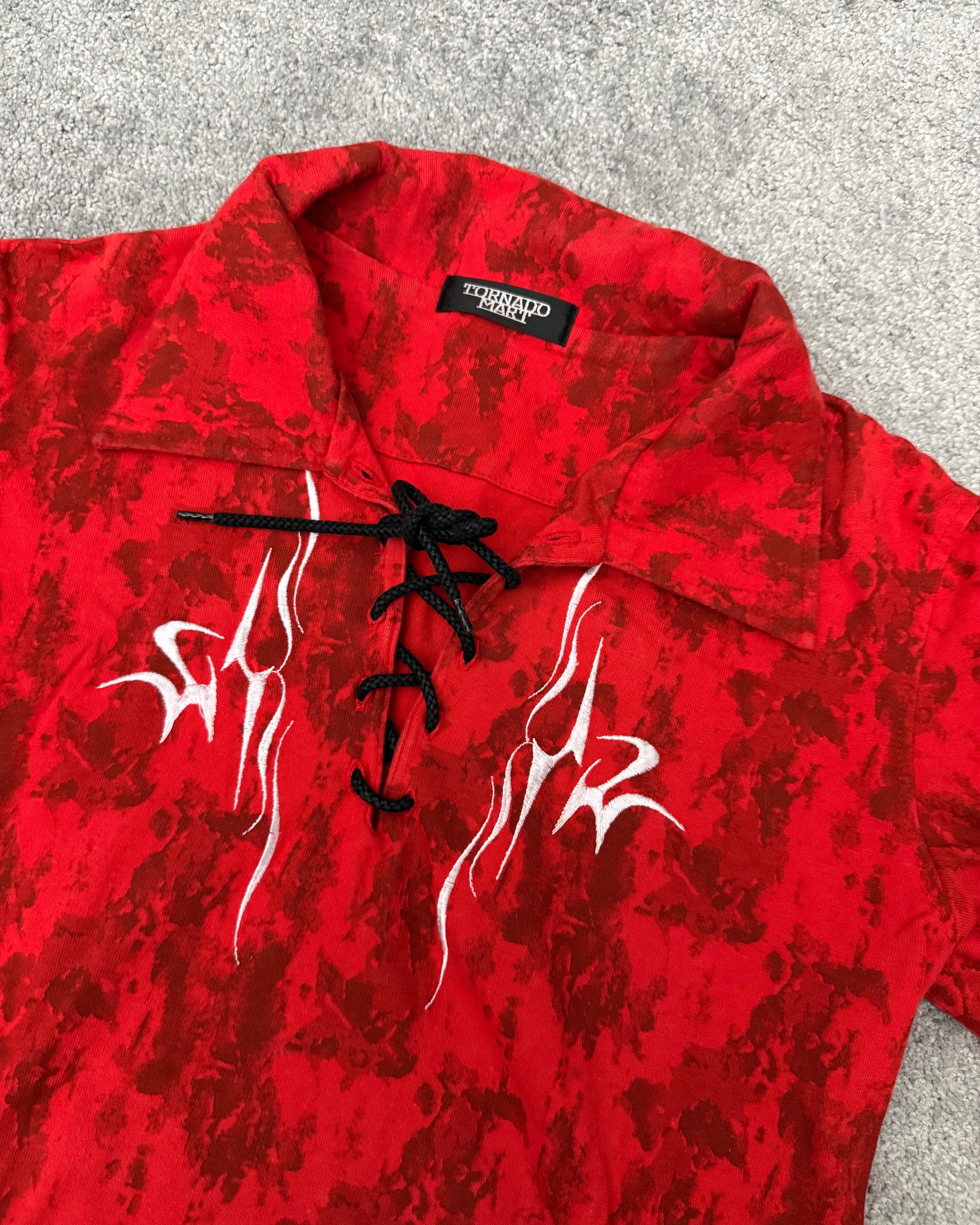 Tornado Mart laced up tribal lava Longsleeve
