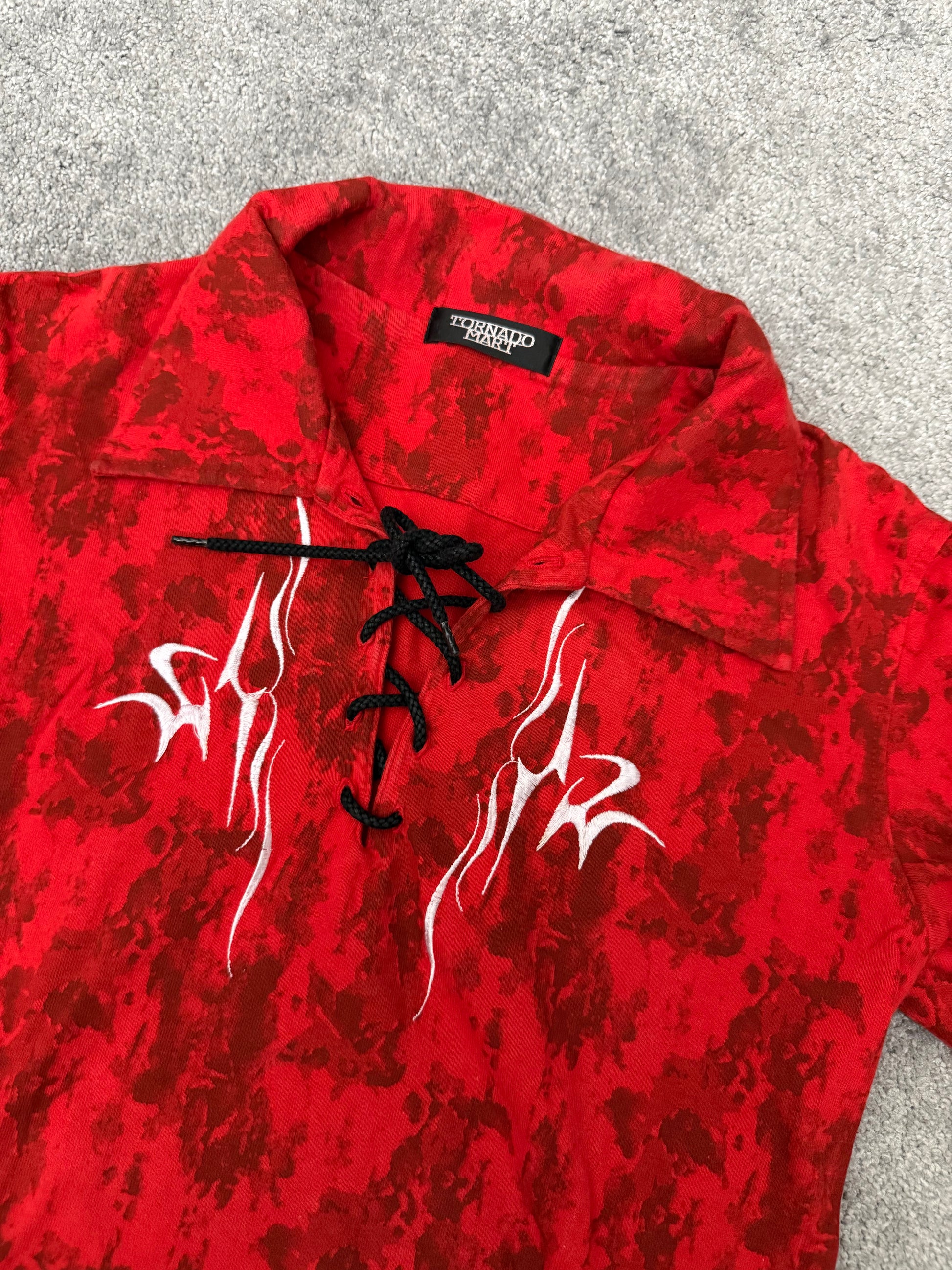 Tornado Mart laced up tribal lava Longsleeve