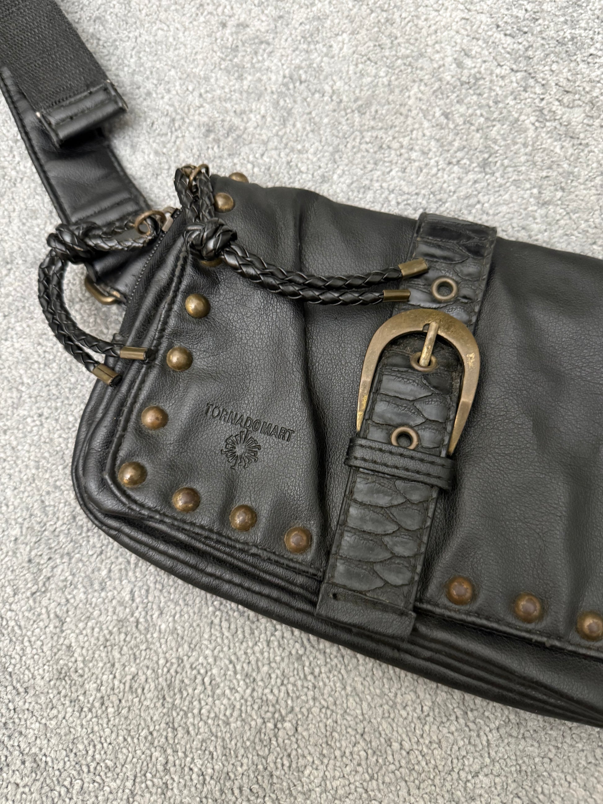 Tornado Mart 00‘s Studded Python Waistbag