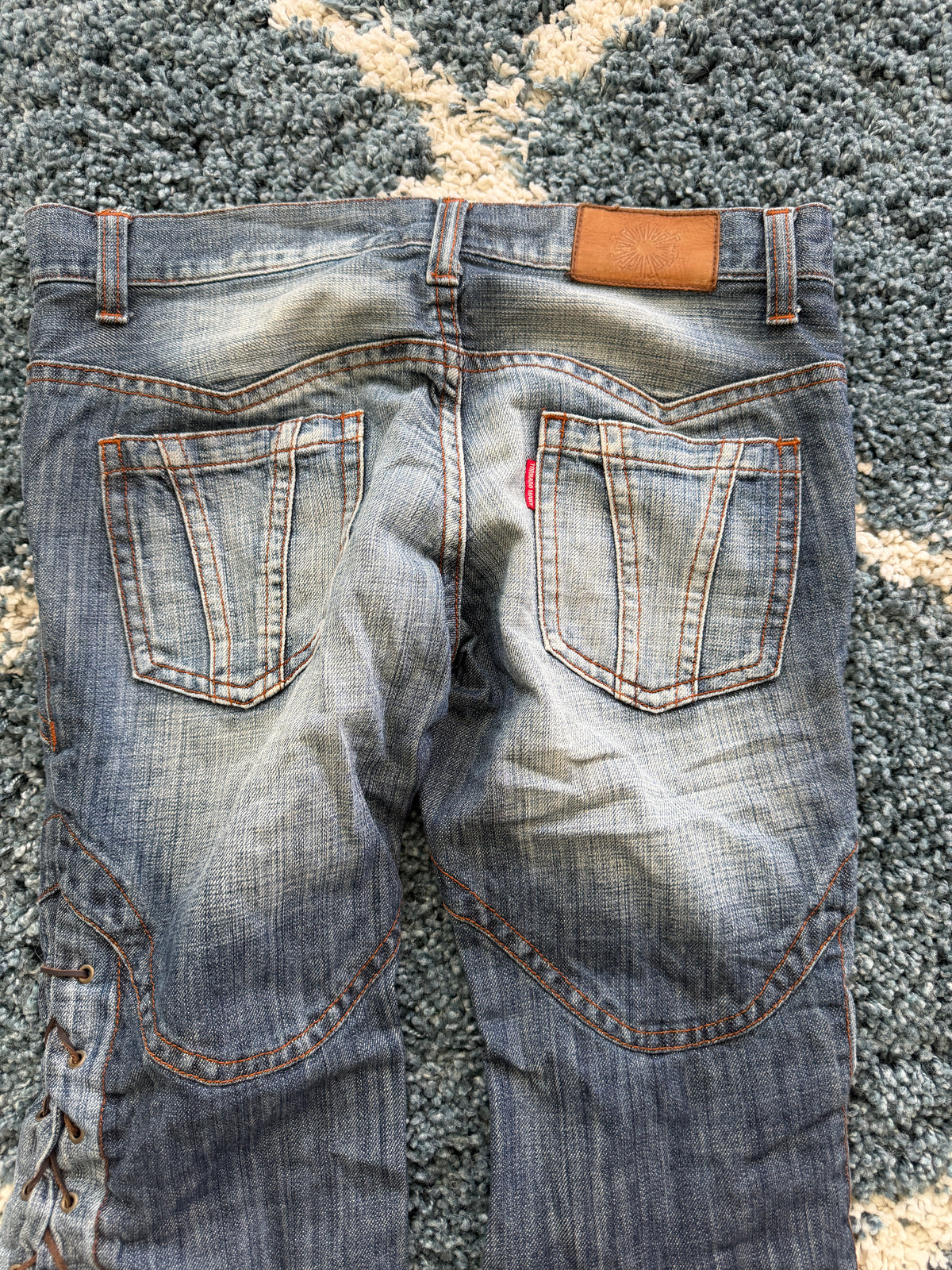 Tornado Mart Laced Up Flared Pants