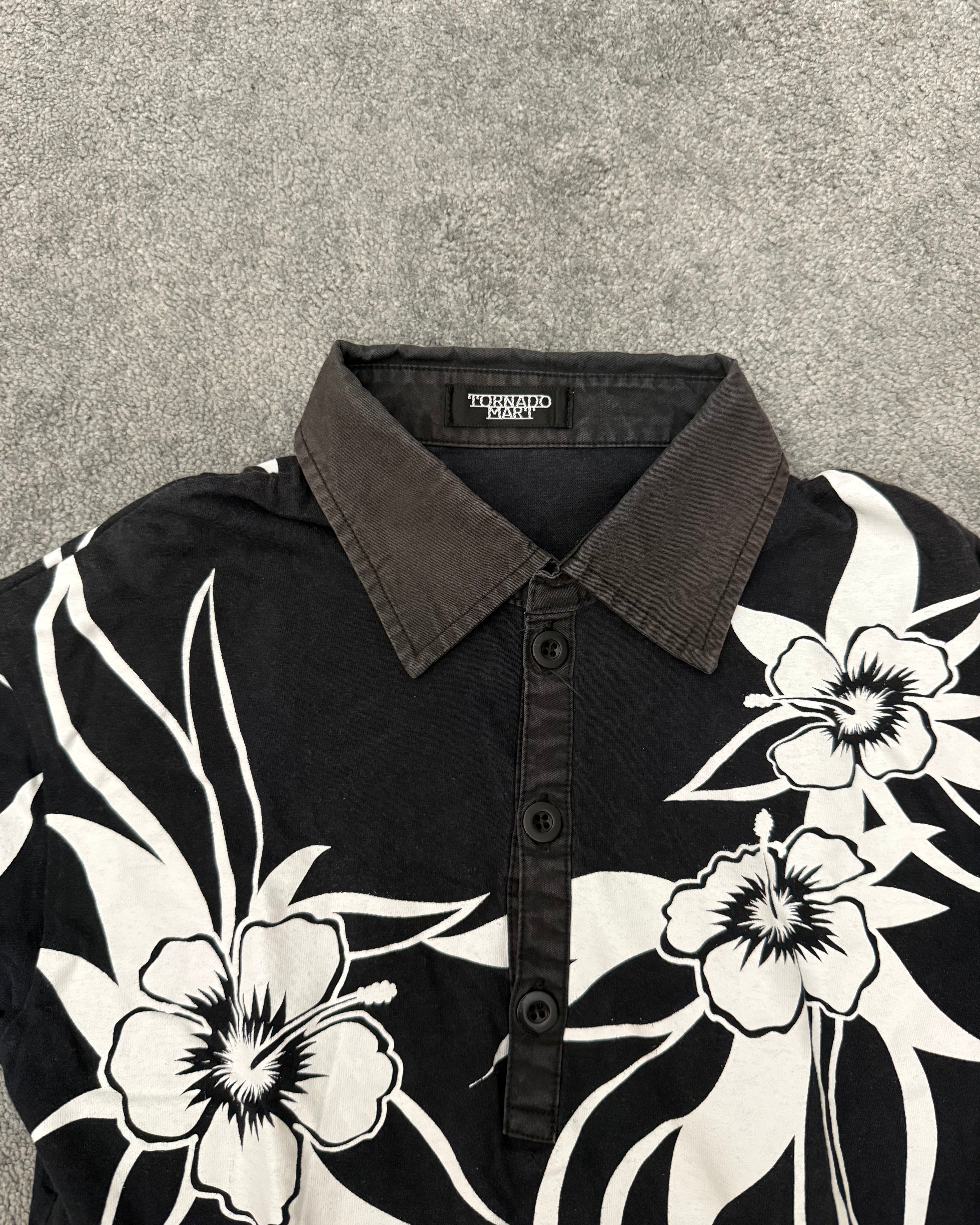 Tornado Mart Flower Tribal Polo Shirt