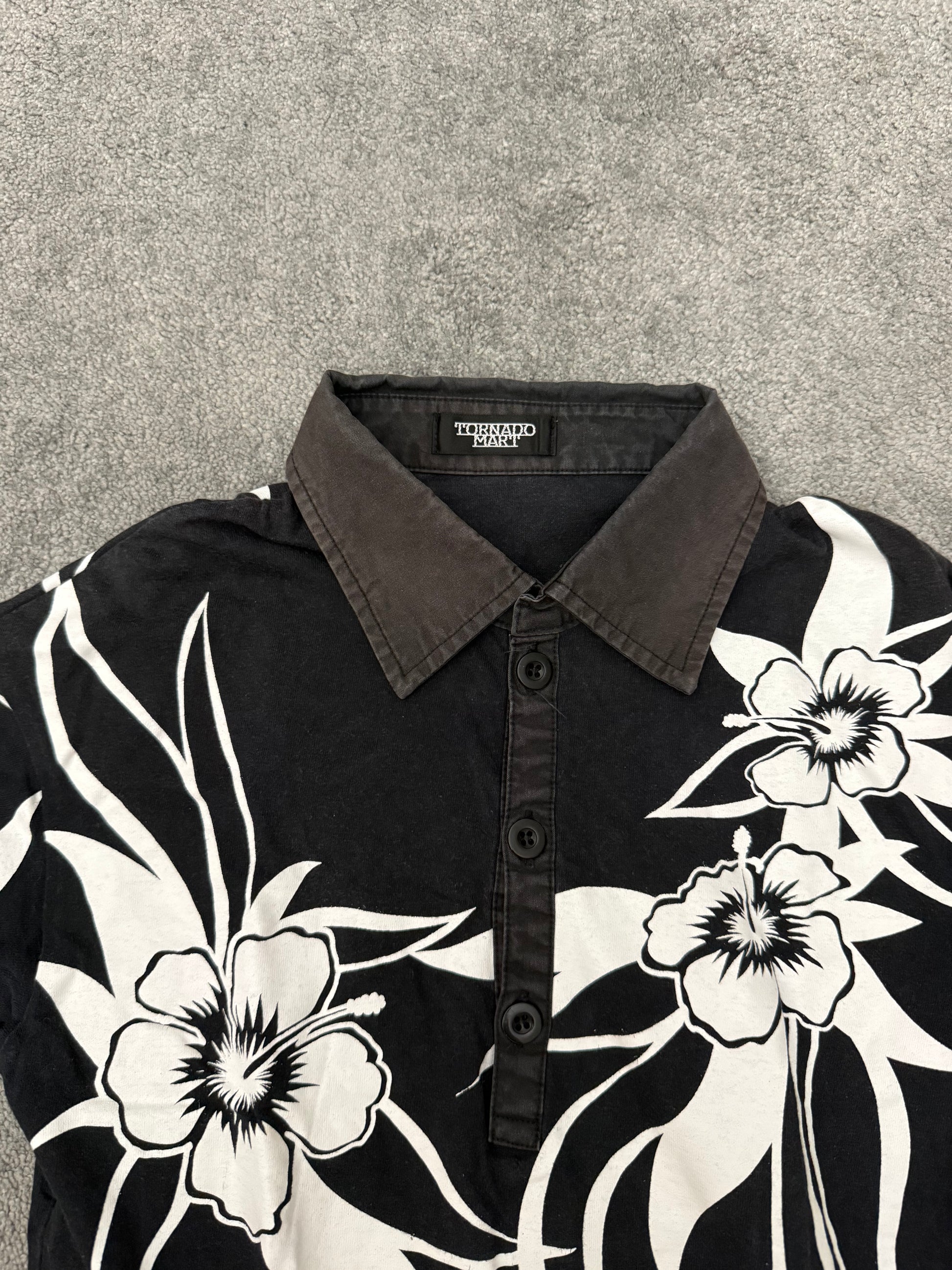 Tornado Mart Flower Tribal Polo Shirt