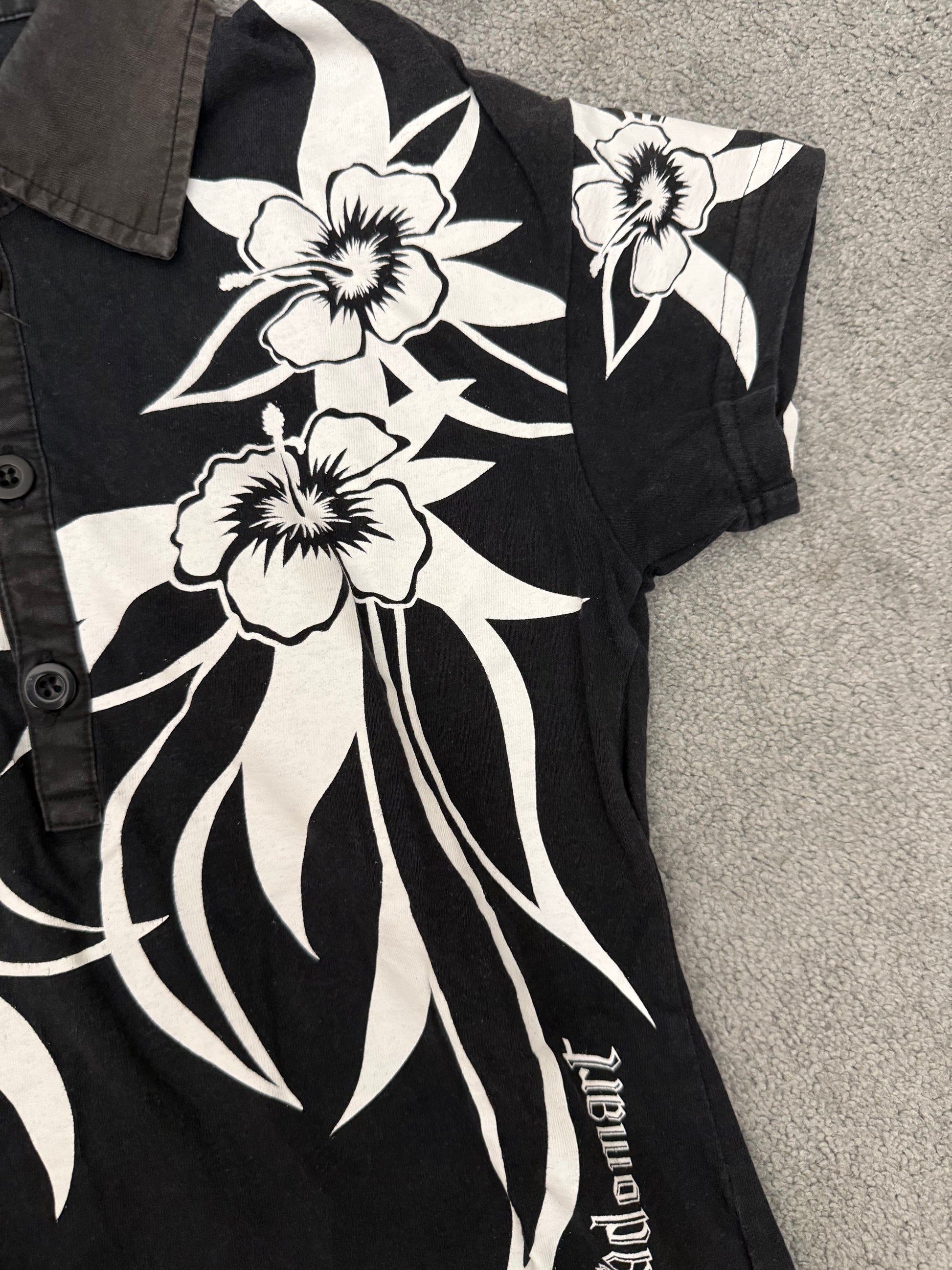 Tornado Mart Flower Tribal Polo Shirt