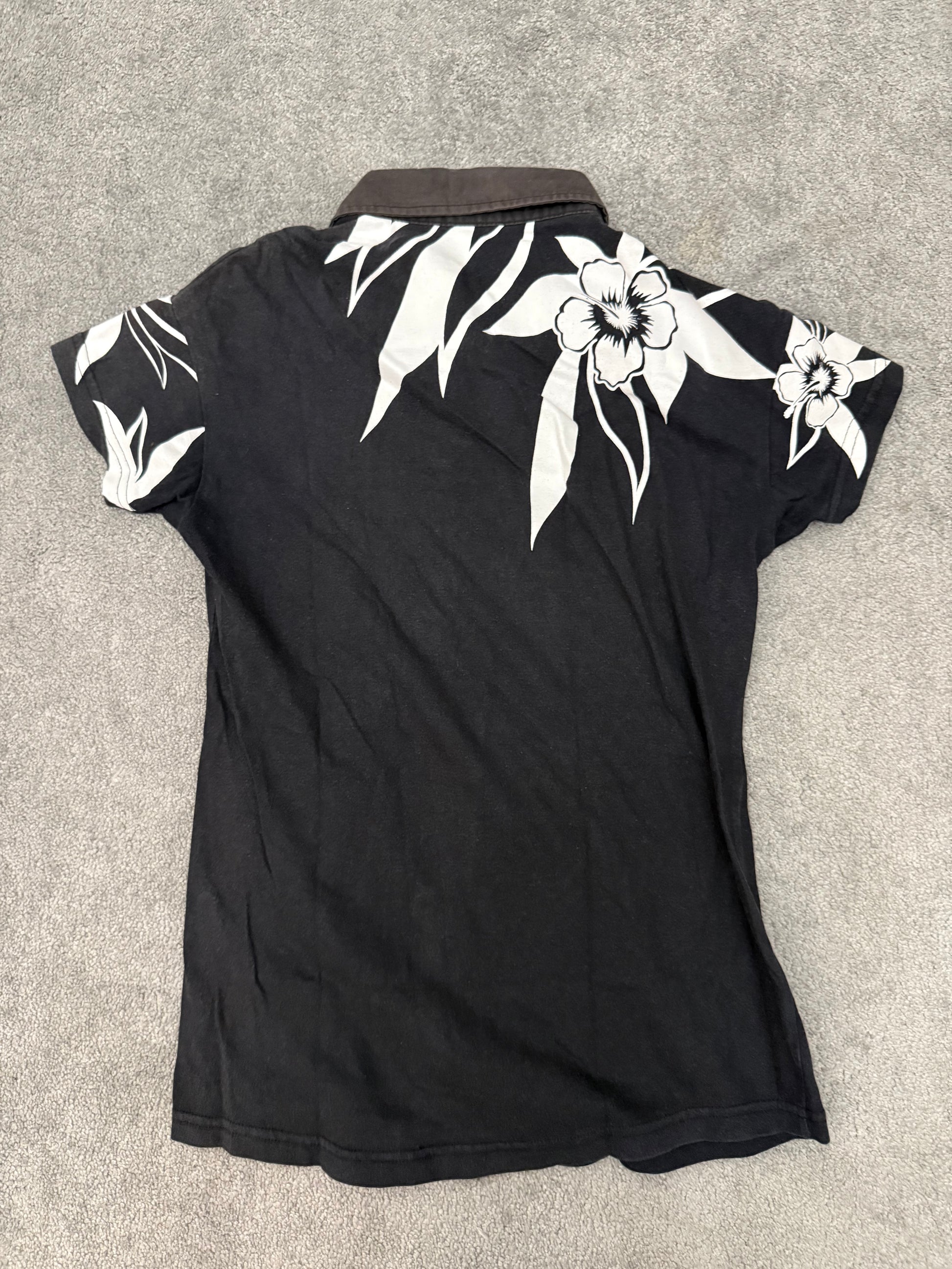 Tornado Mart Flower Tribal Polo Shirt