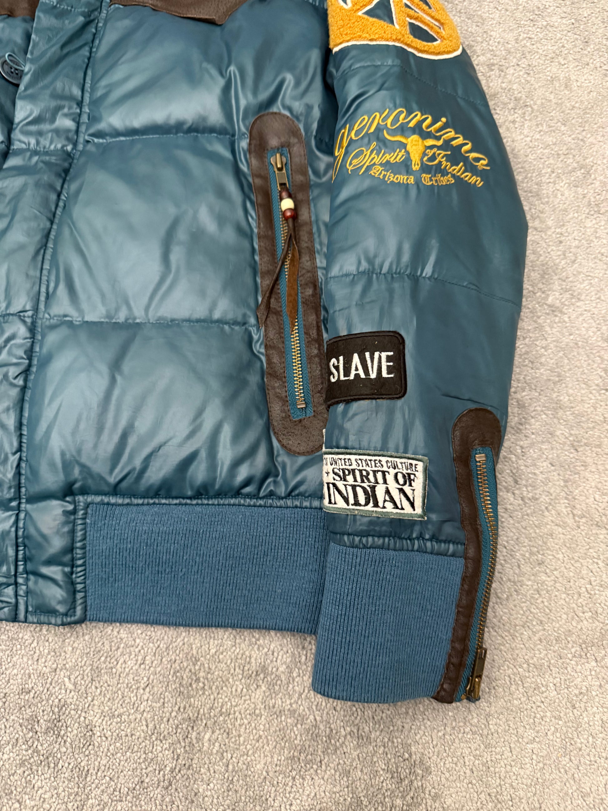 Geronimo Patched Puffer Jacket
