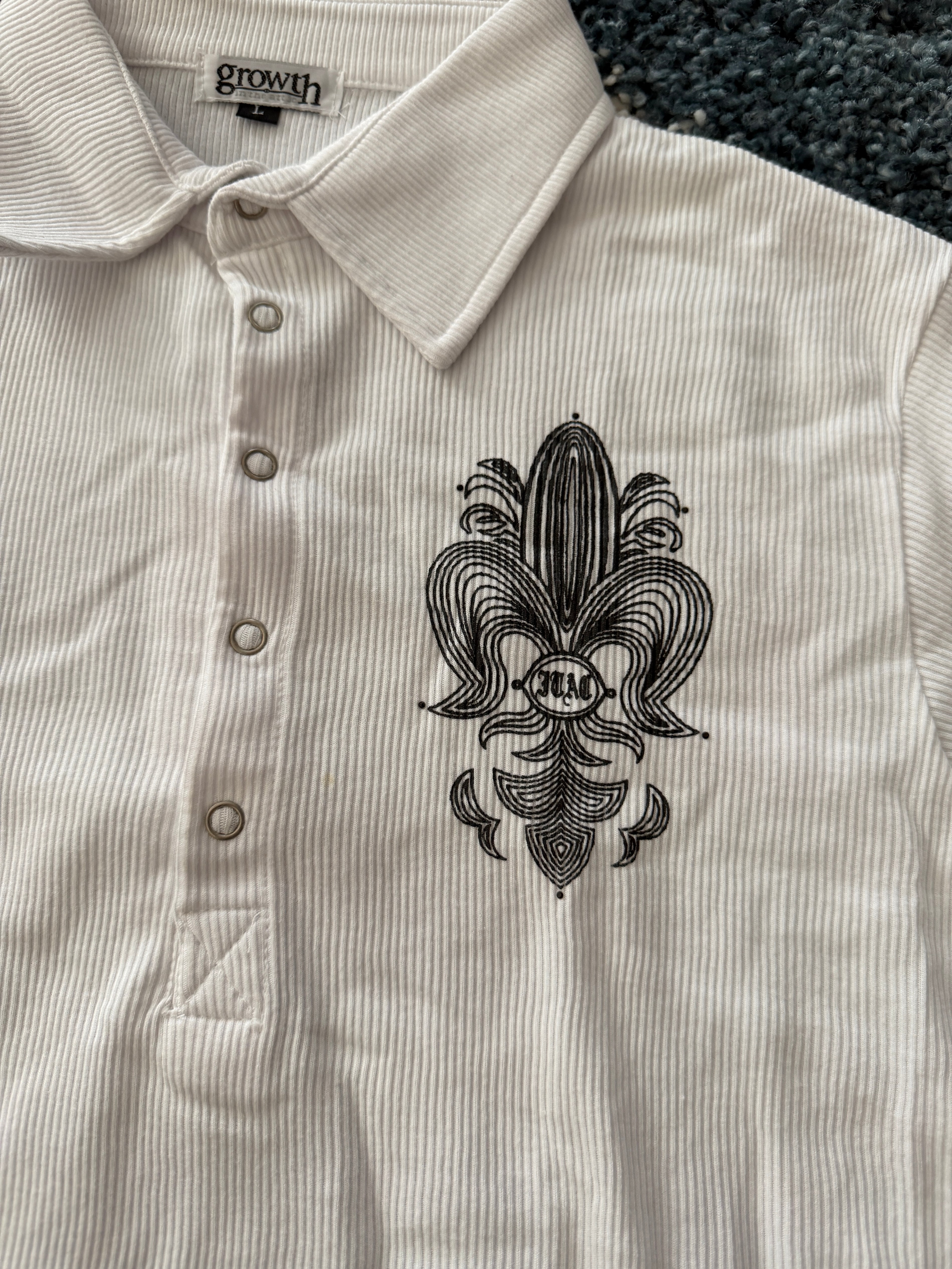 In The Attic Fleur Thermal Polo Shirt