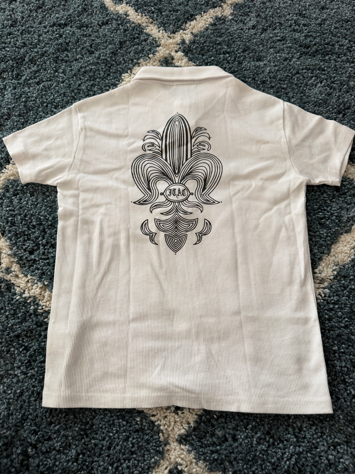 In The Attic Fleur Thermal Polo Shirt