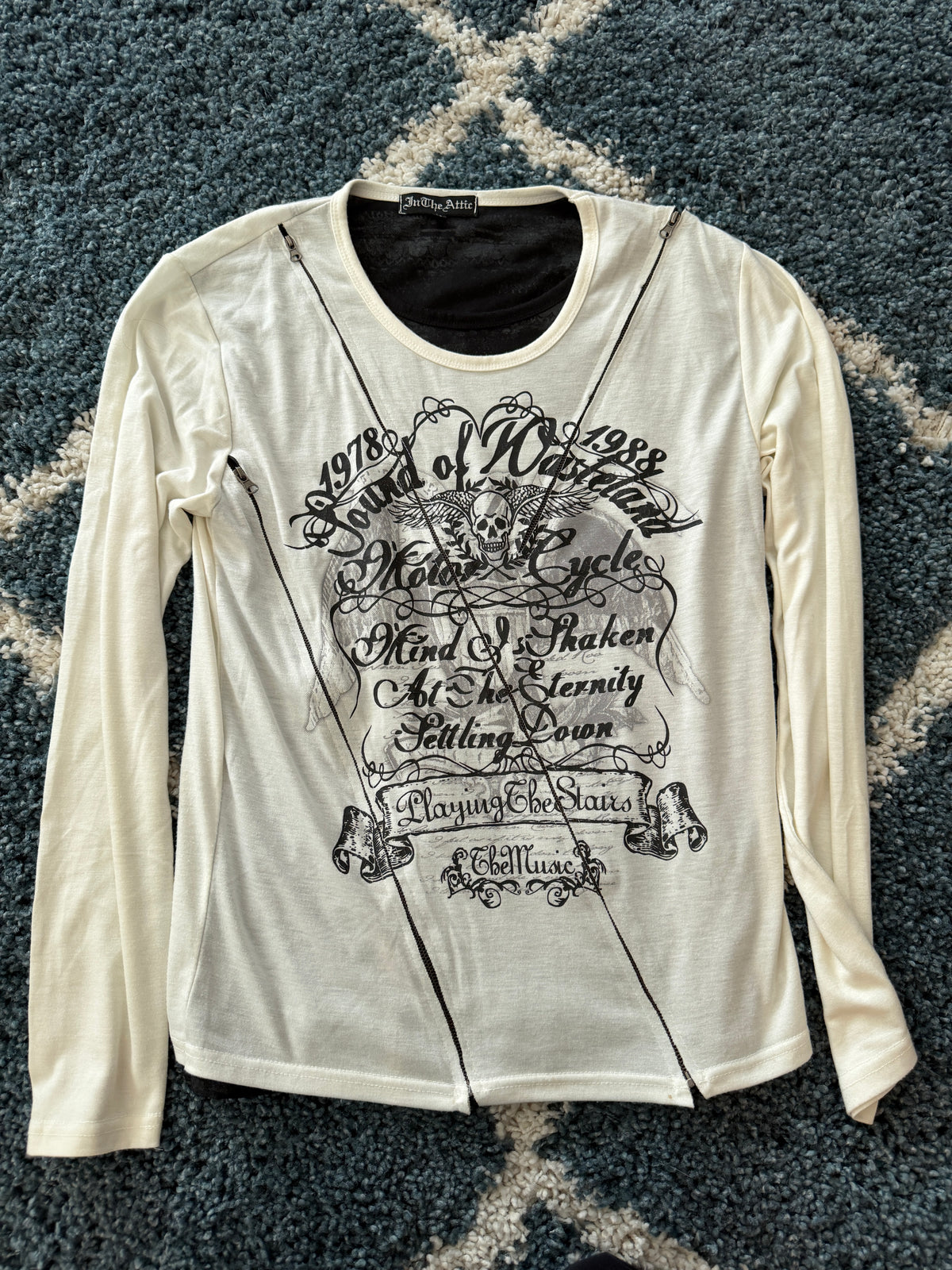 In The Attic Double Layered Zippers Longsleeve