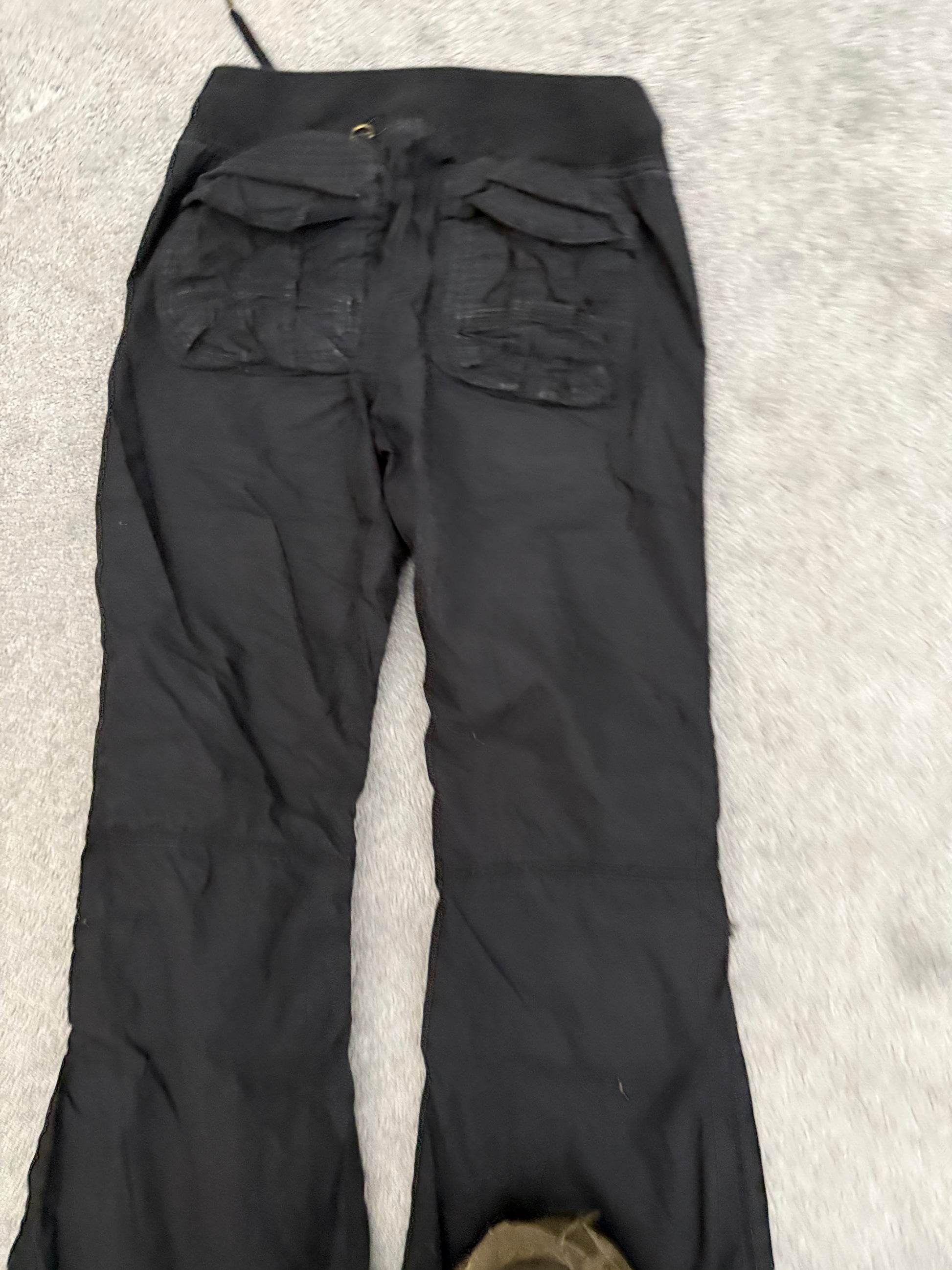 G.O.A Flared Black Cargo Pants