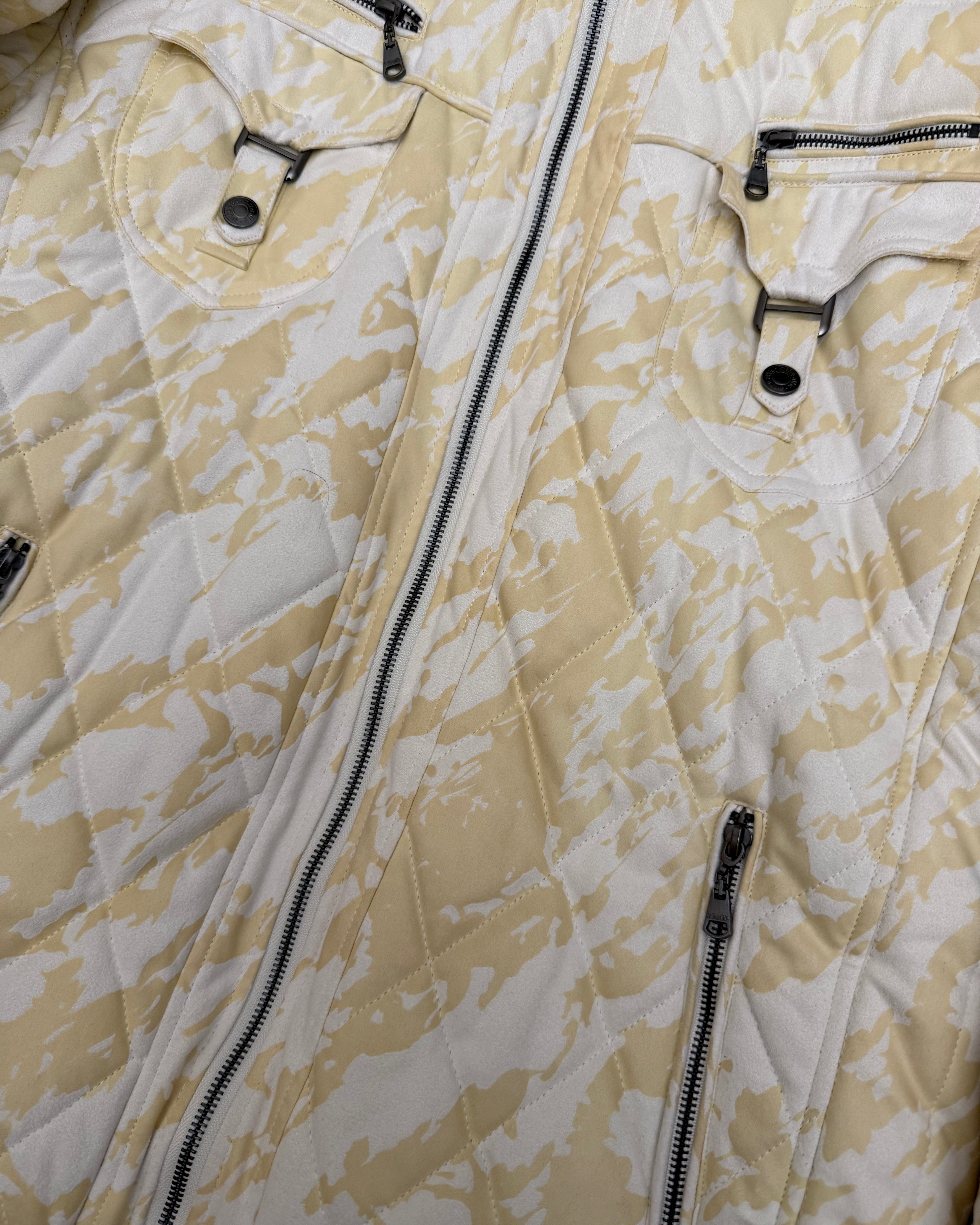 SUPER RARE SIZE In the attic yellow mamba detachable fur puffer jacket