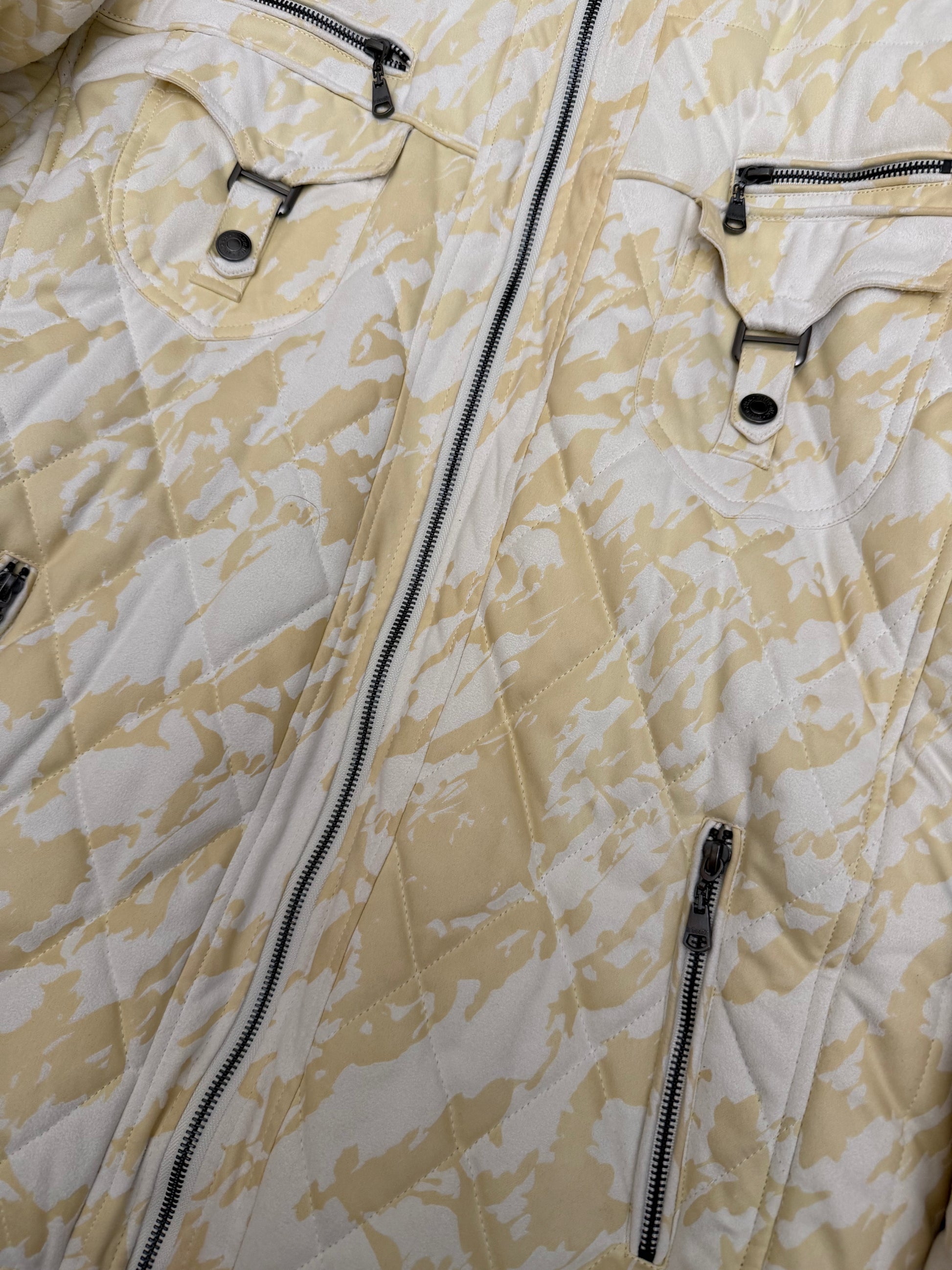 SUPER RARE SIZE In the attic yellow mamba detachable fur puffer jacket