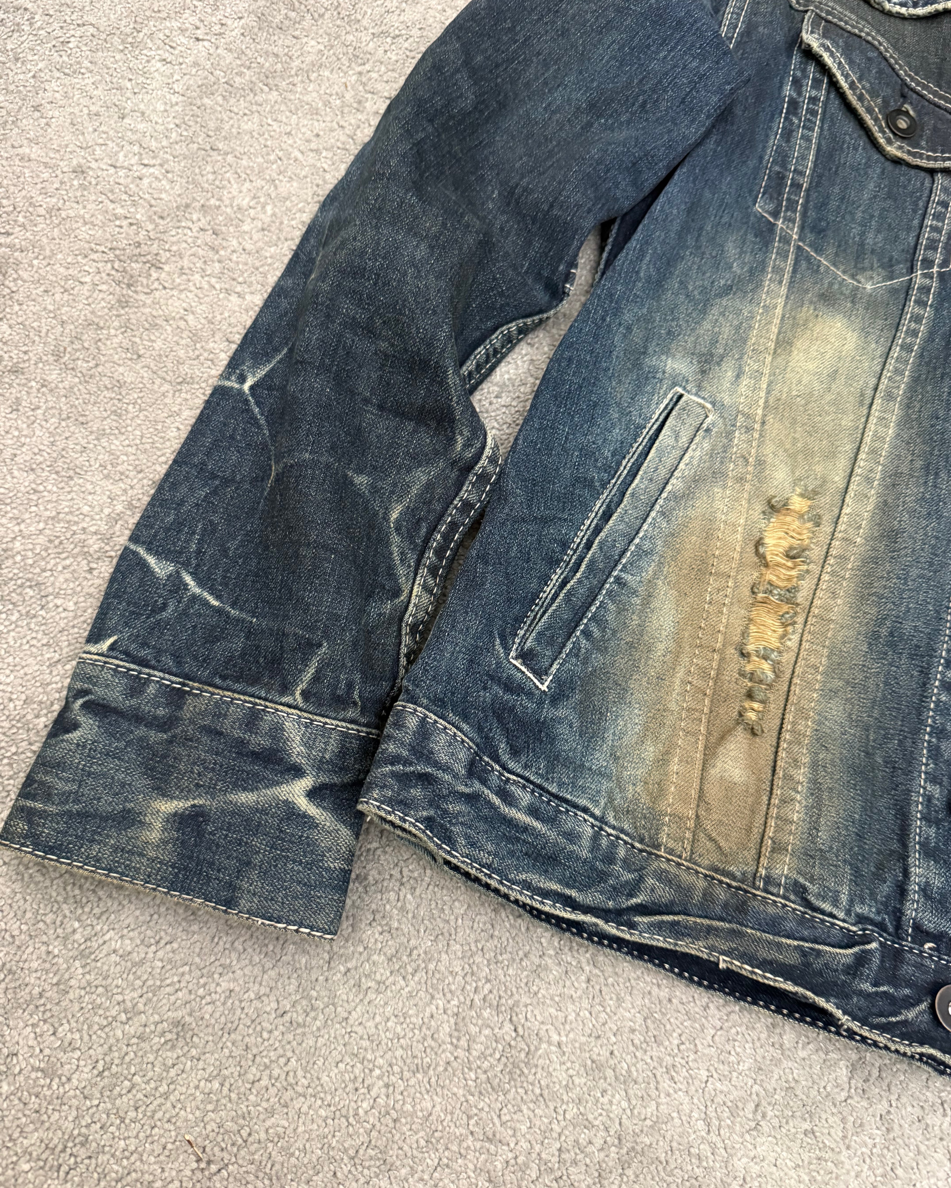 FUGA Micro Distressed Denim Jacket