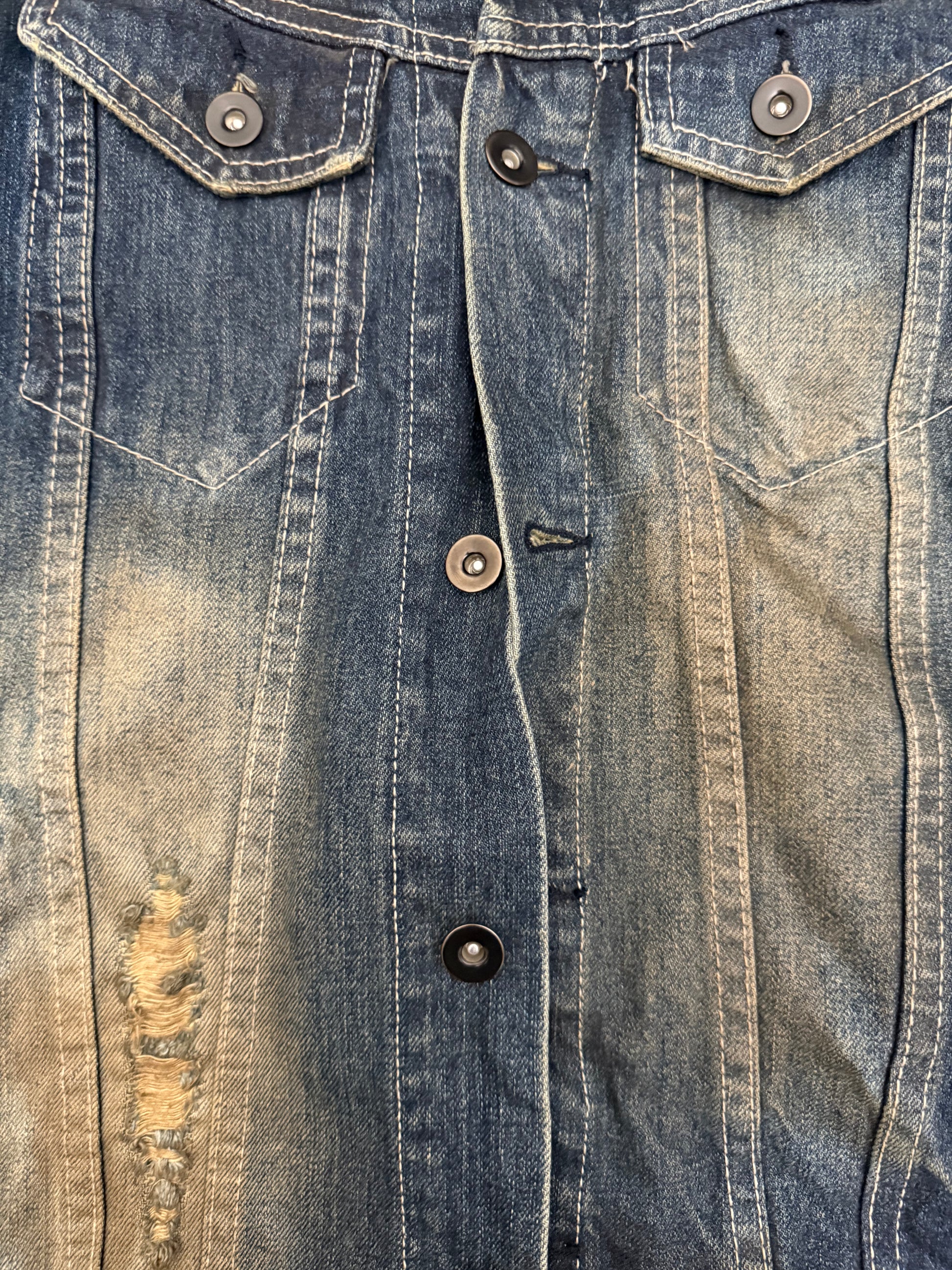 FUGA Micro Distressed Denim Jacket