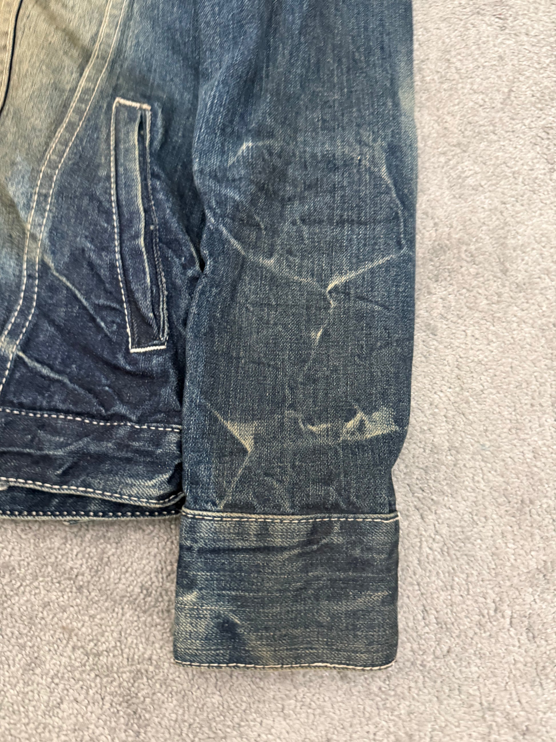 FUGA Micro Distressed Denim Jacket