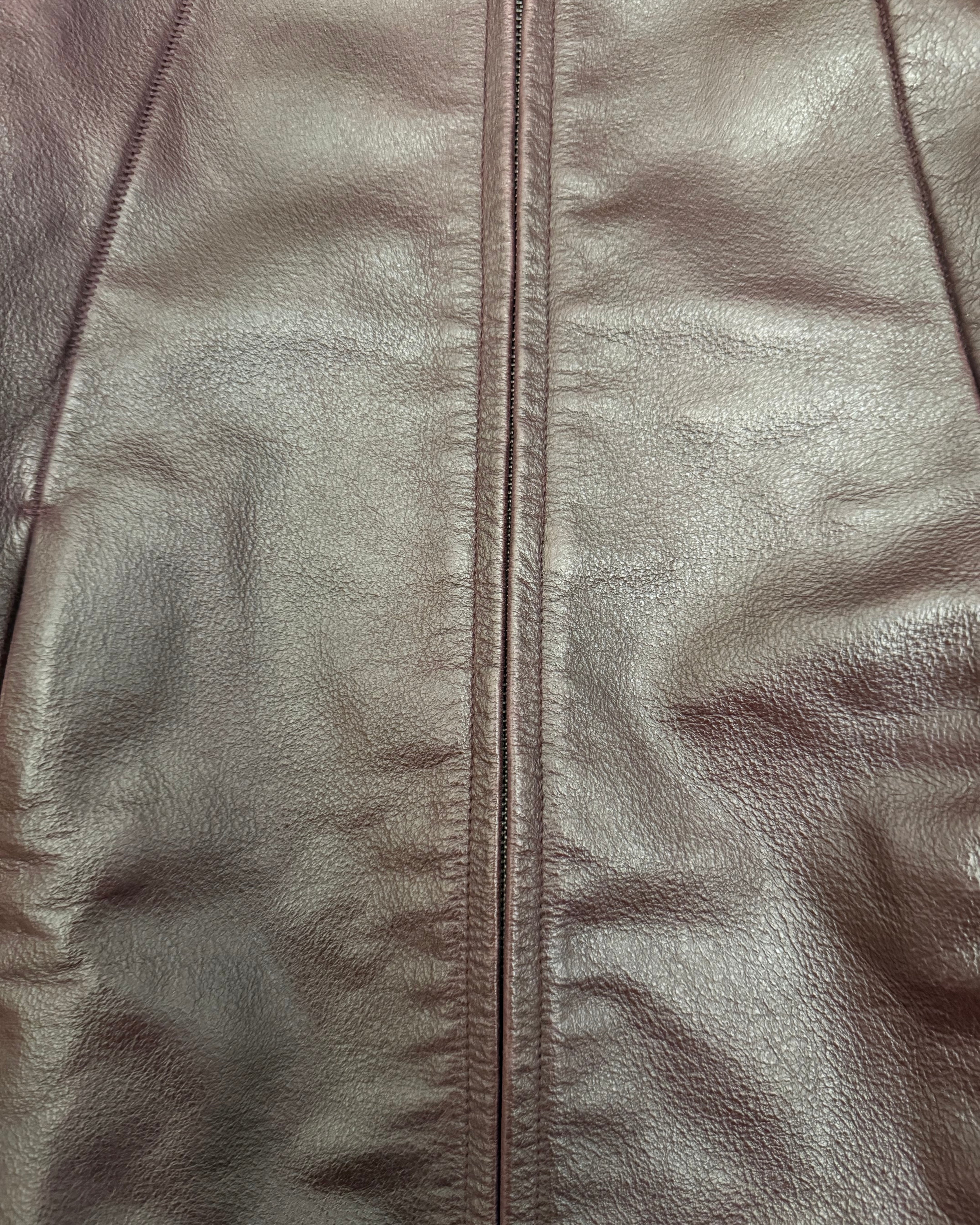 Tornado Mart Red Leather Rider Jacket