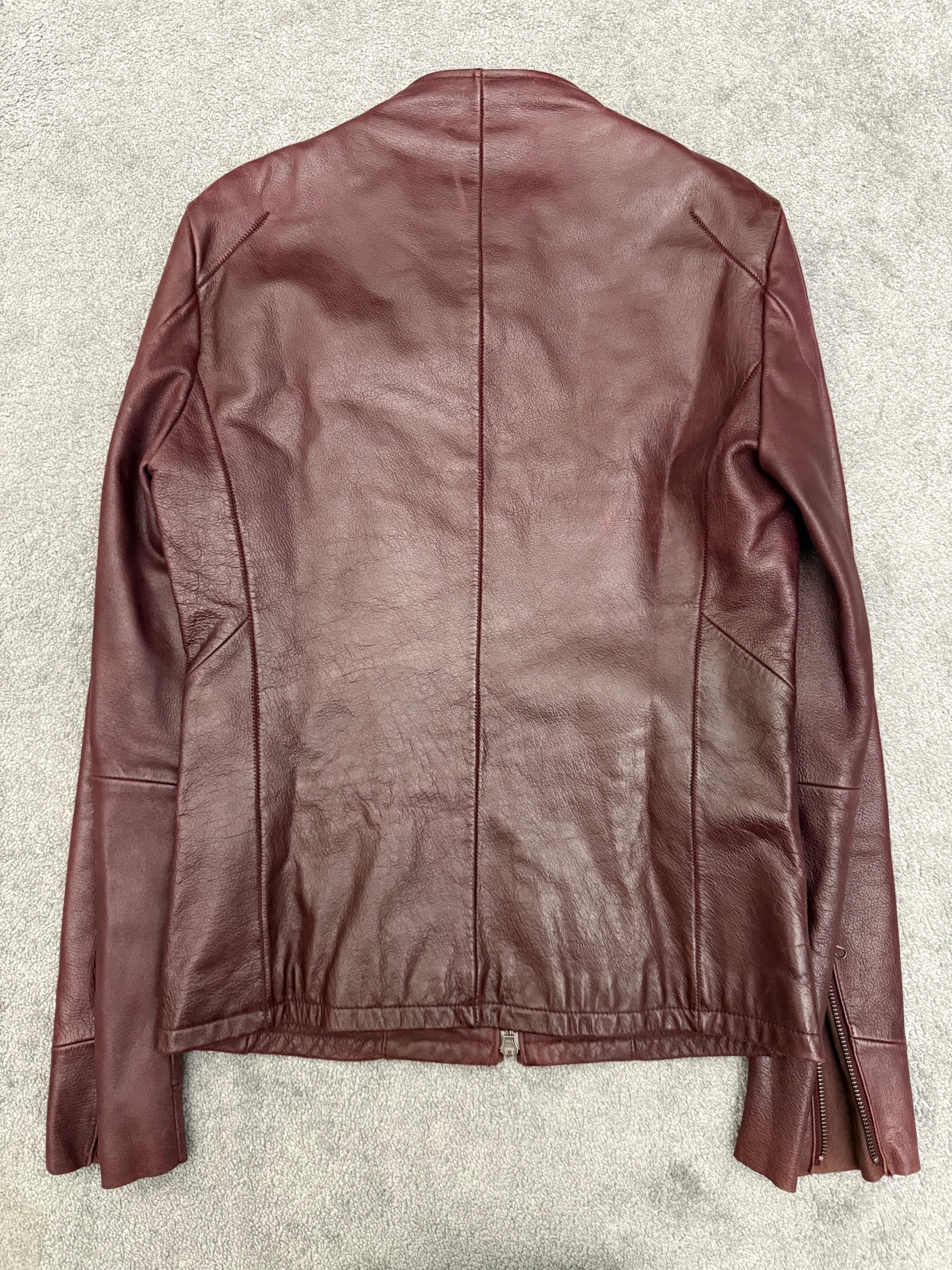 Tornado Mart Red Leather Rider Jacket