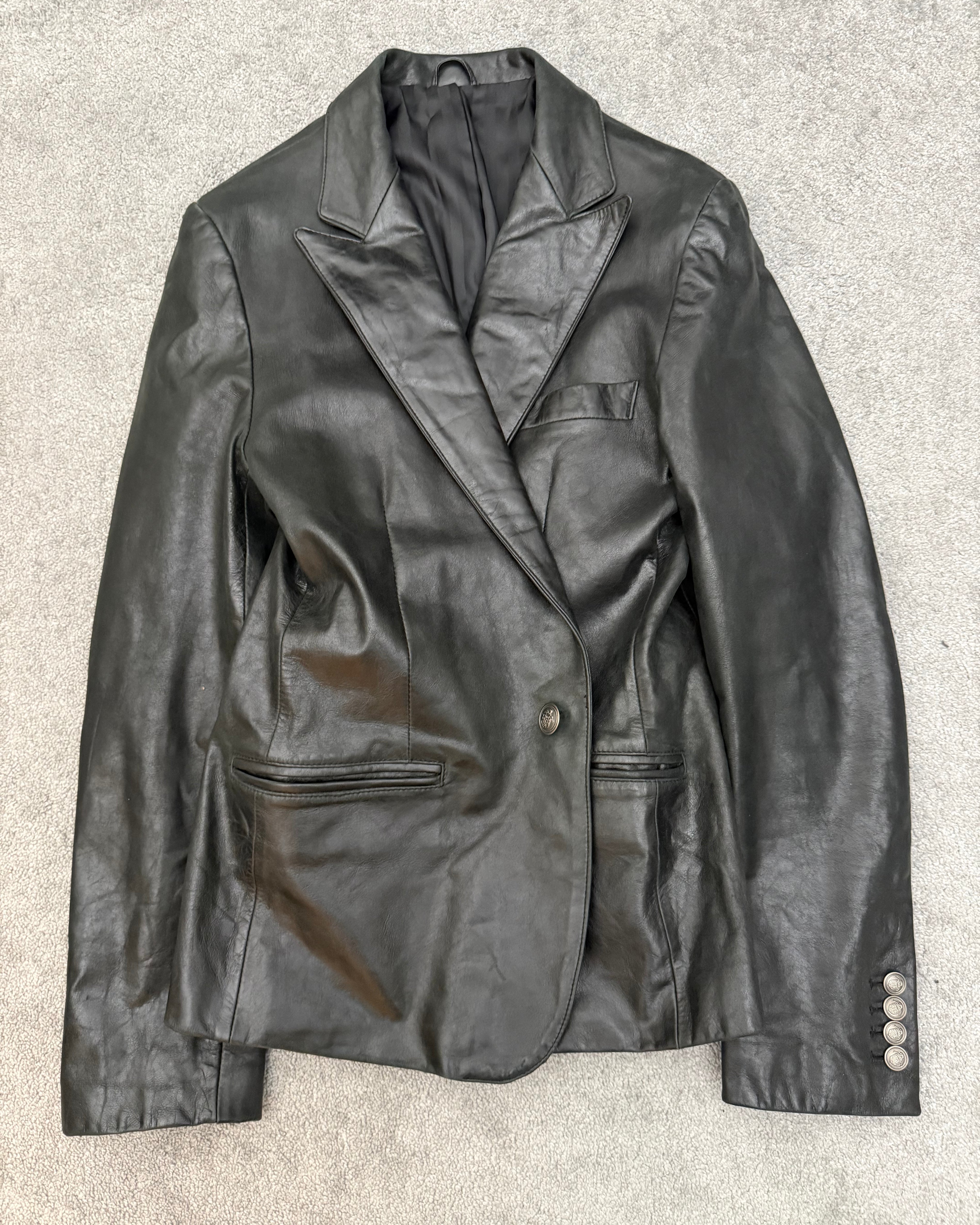 Schlussel „NEUE WELT“ Leather Blazer