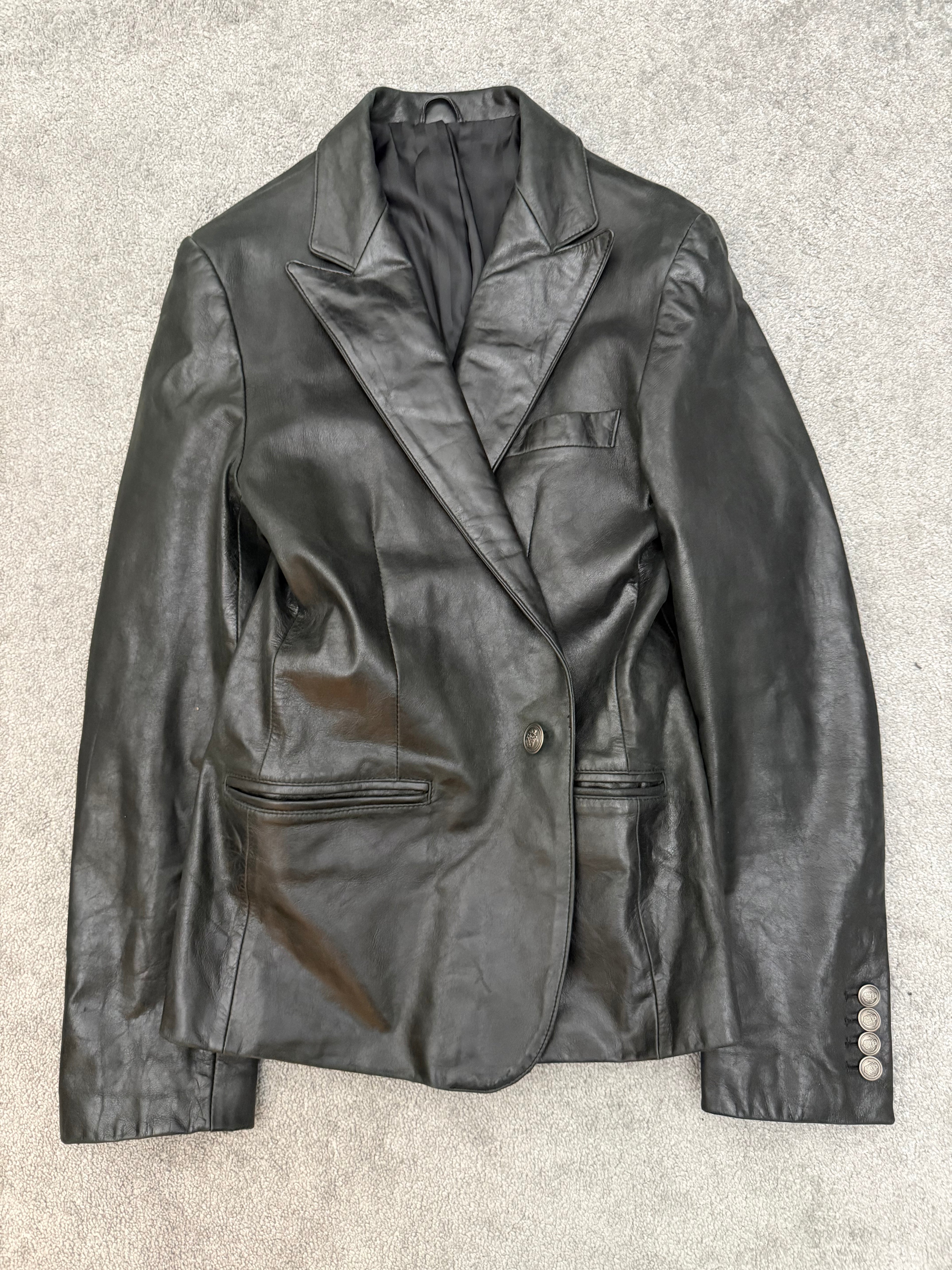 Schlussel „NEUE WELT“ Leather Blazer