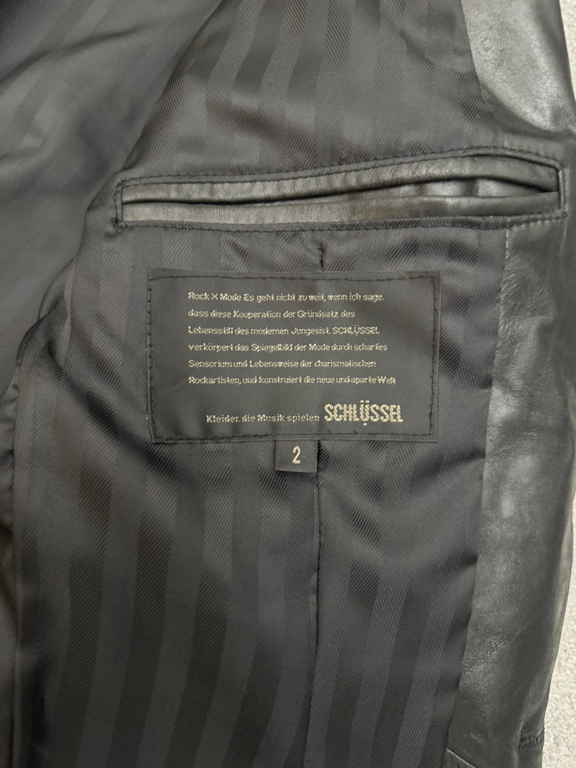 Schlussel „NEUE WELT“ Leather Blazer