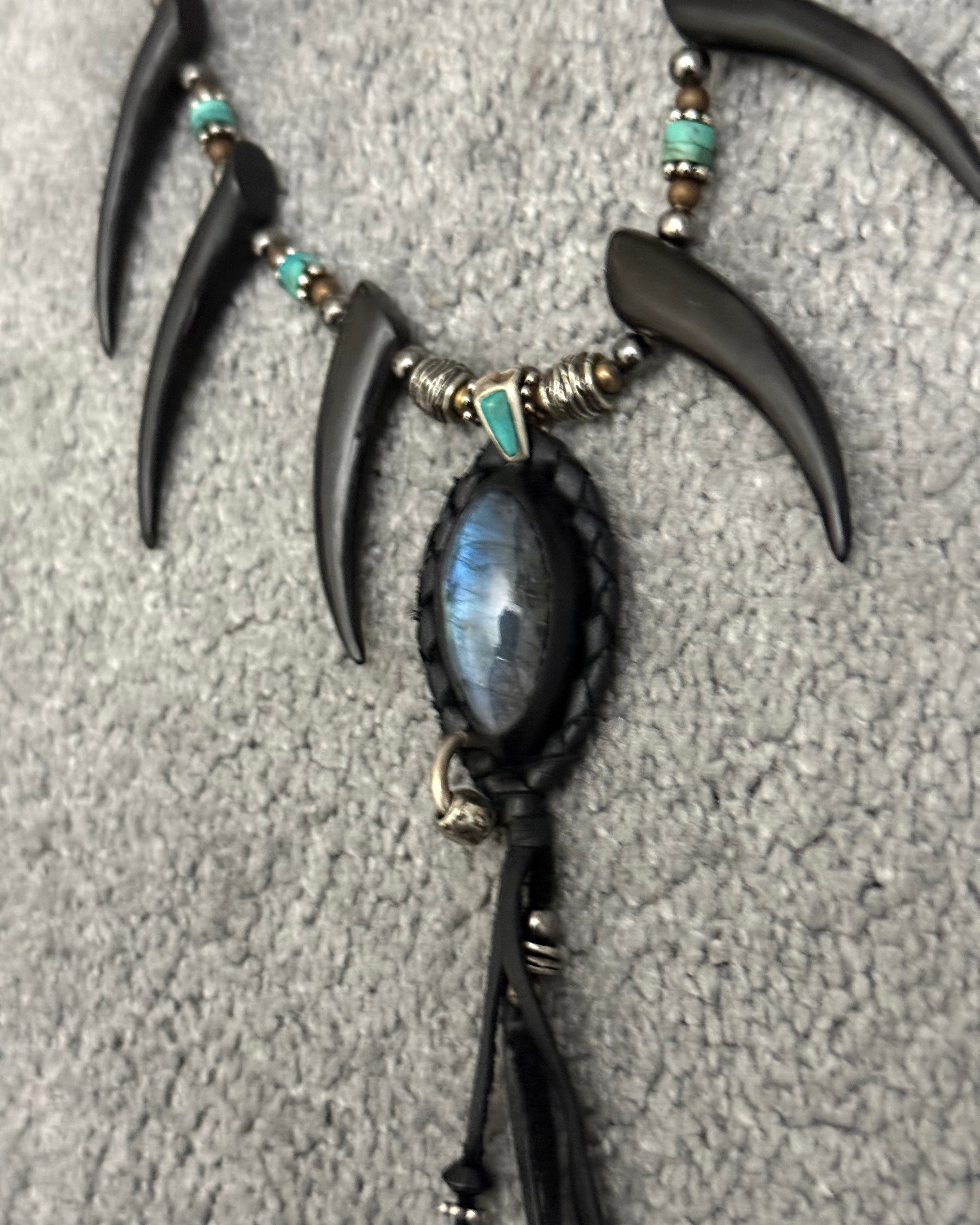 14th Addiction Blue Labradorite 1/1 Fang Necklace
