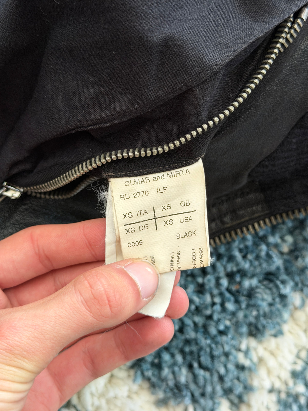 AW/08 Rick Owens Maga High-Neck Leather Jacket (46)
