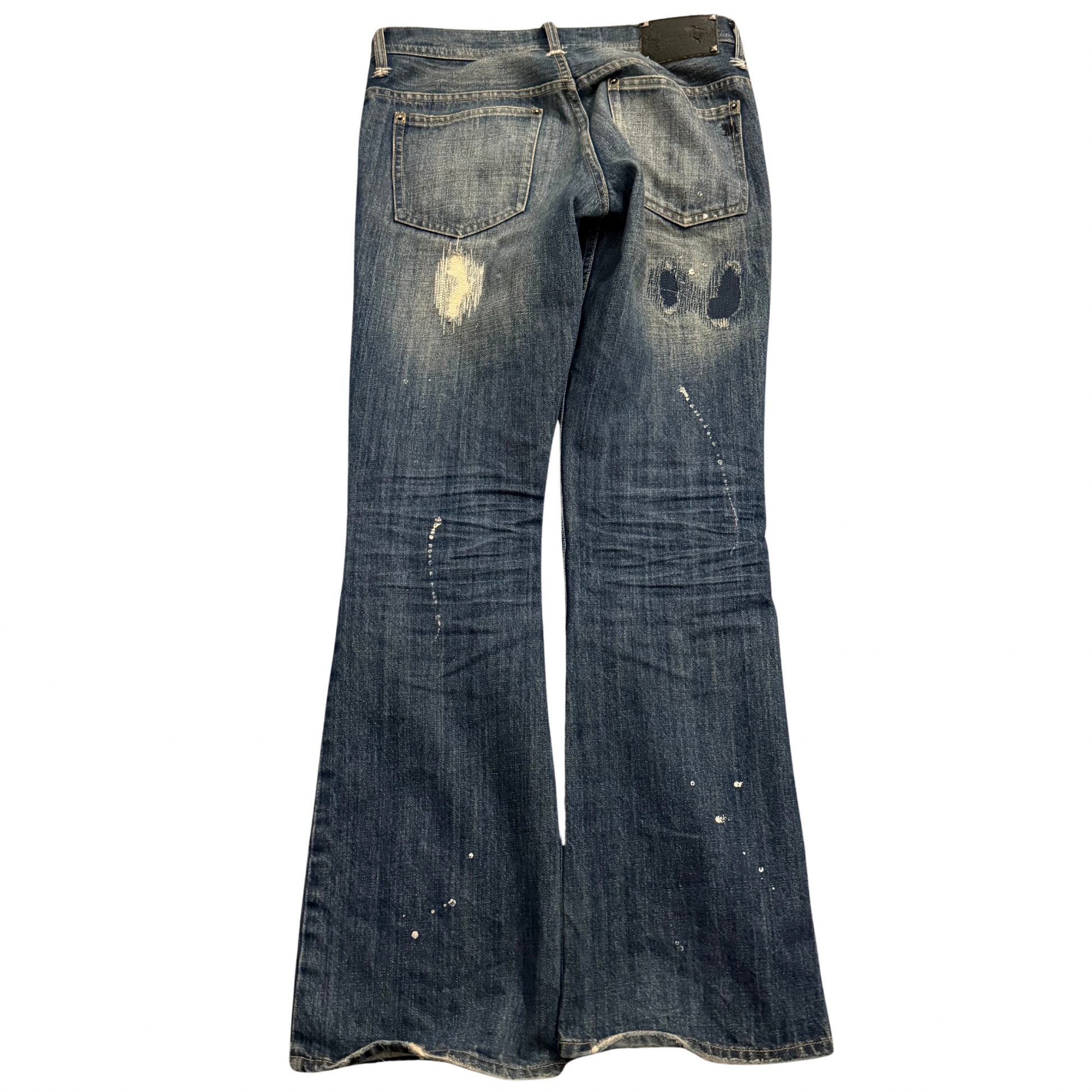 Midas Distressed Flared Denim