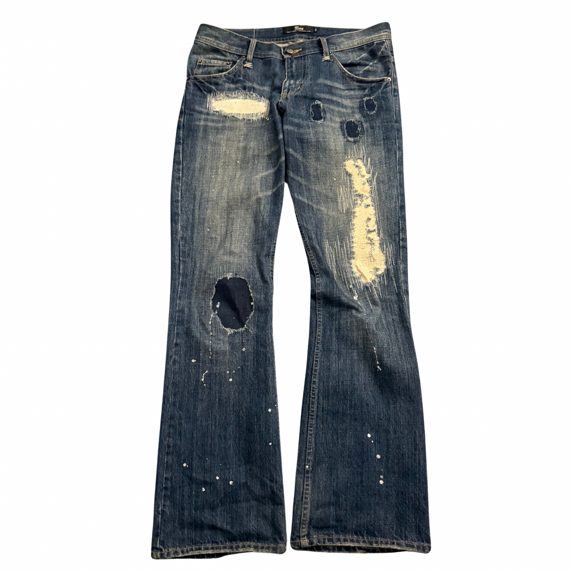 Midas Distressed Flared Denim