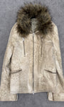 Tornado Mart Leopard Fur Suede Jacket