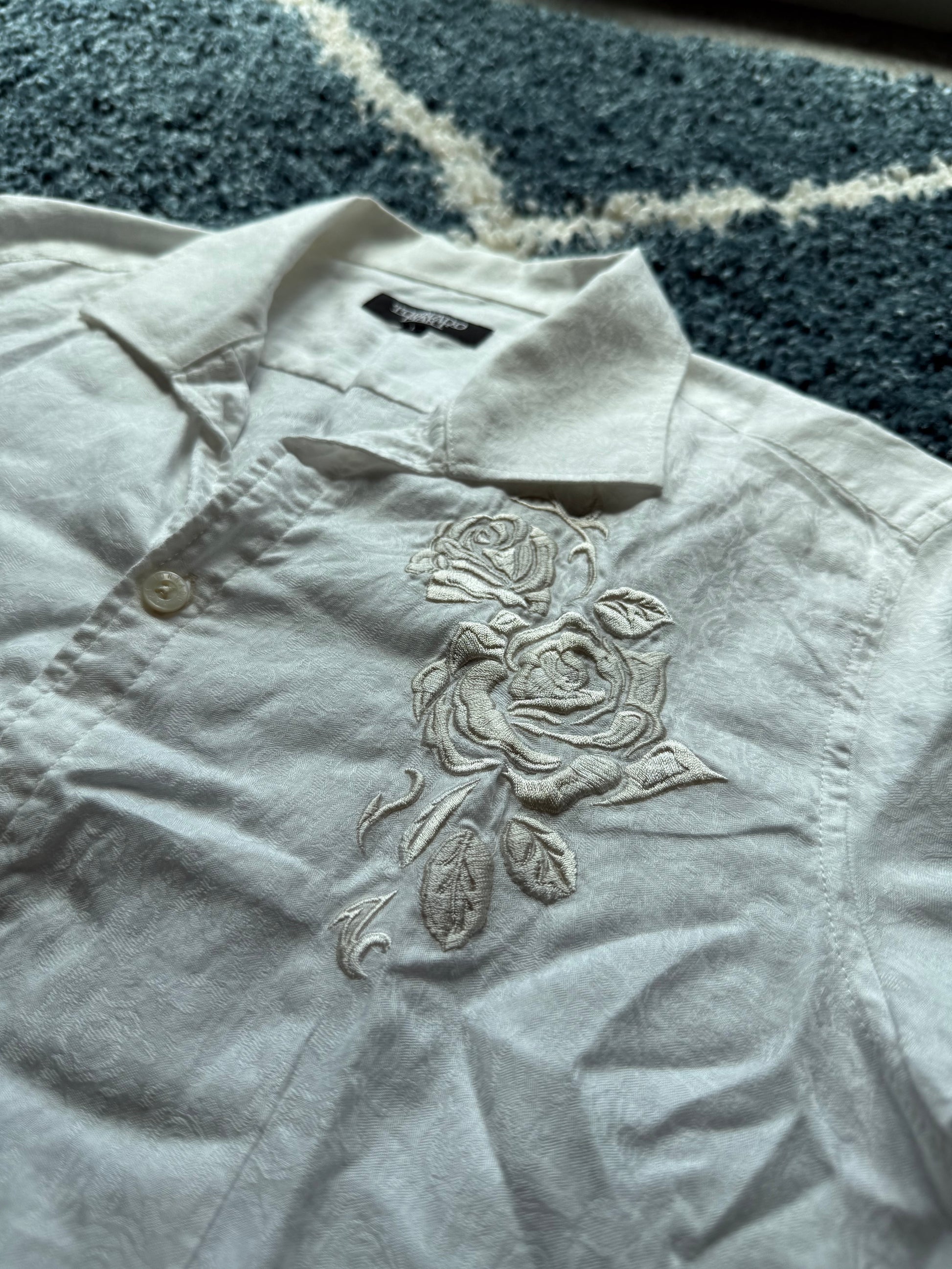 Tornado Mart Rose Tribal imprinted Button up Shirt
