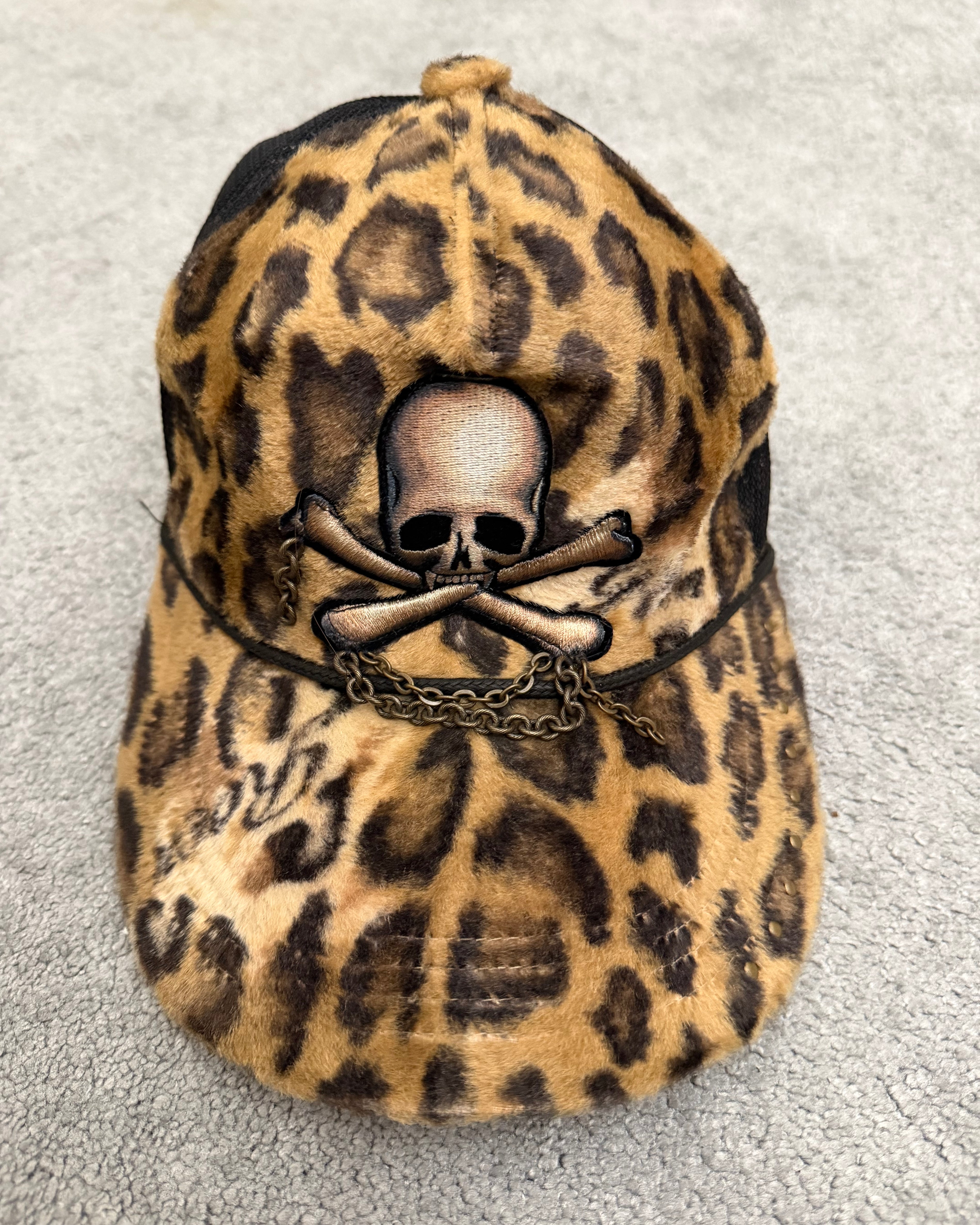 Roen Chained Leopard Cap