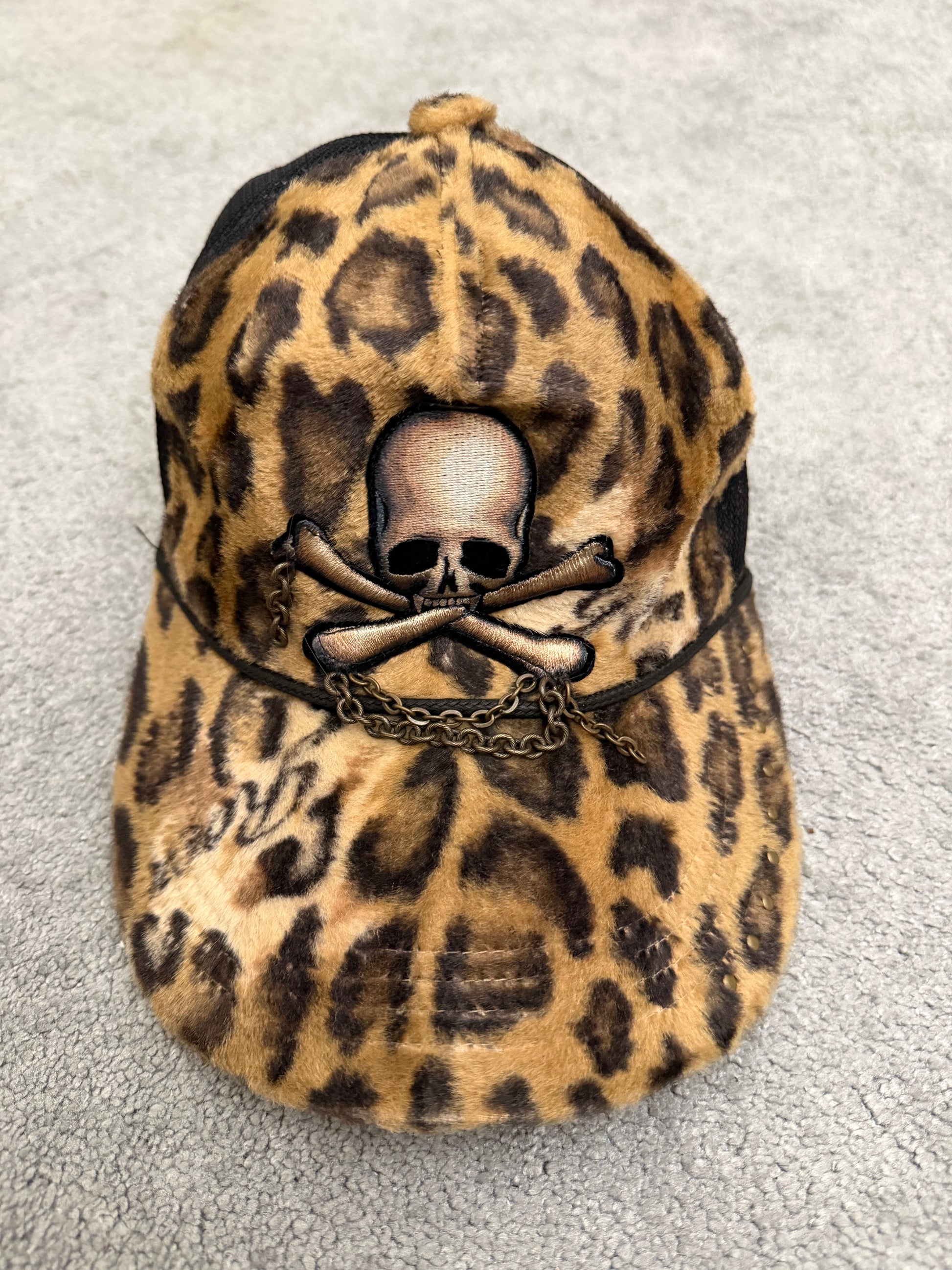 Roen Chained Leopard Cap