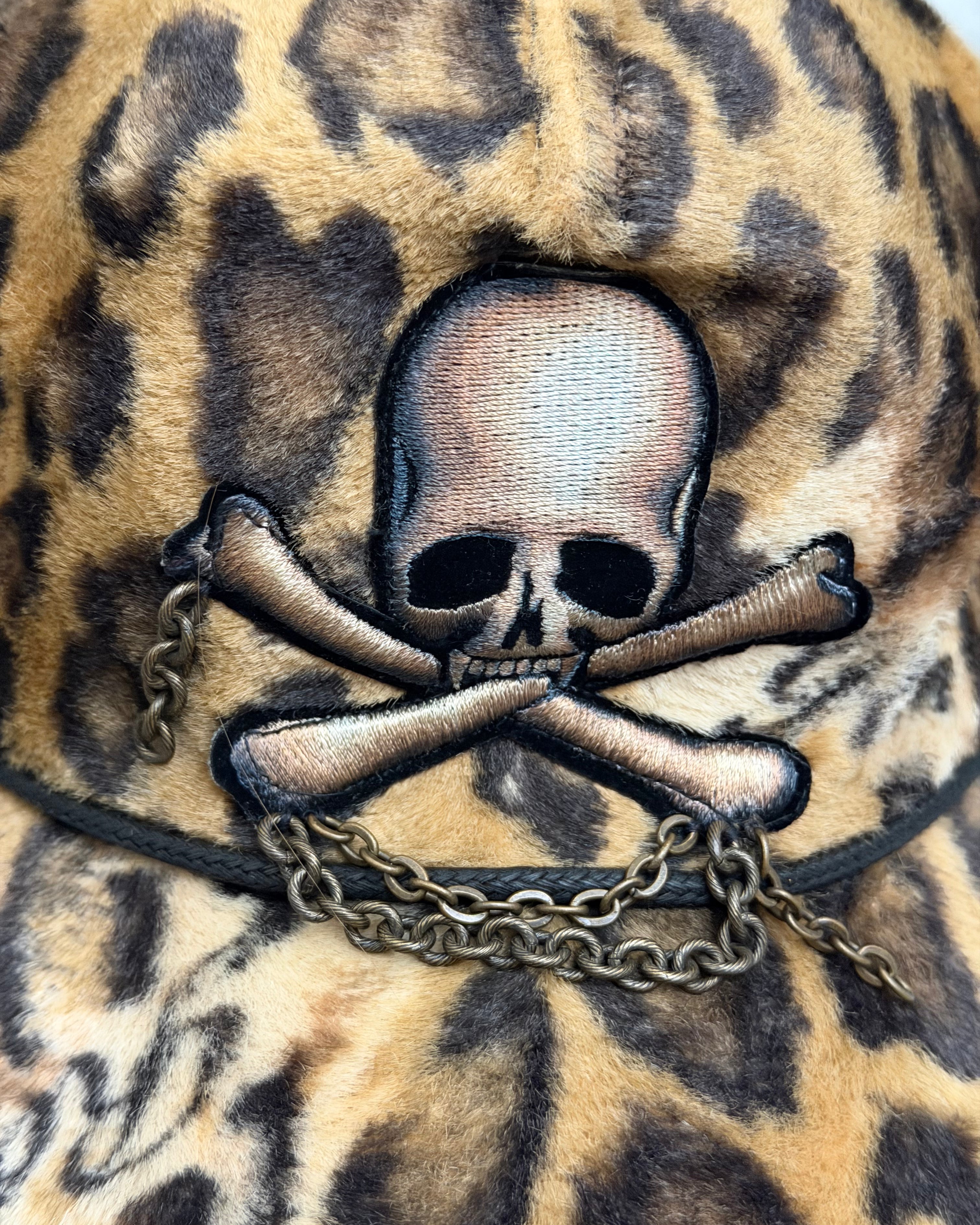 Roen Chained Leopard Cap