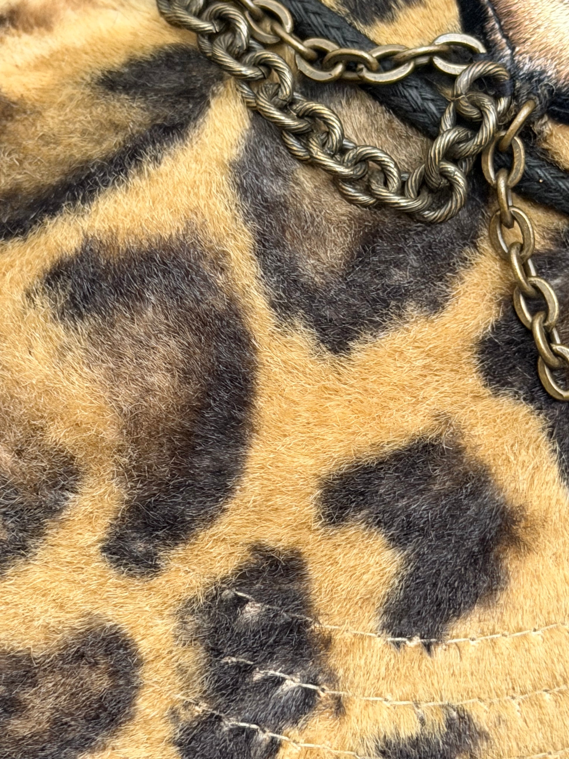 Roen Chained Leopard Cap