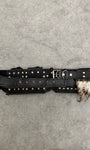 Leather feather Belt Bag