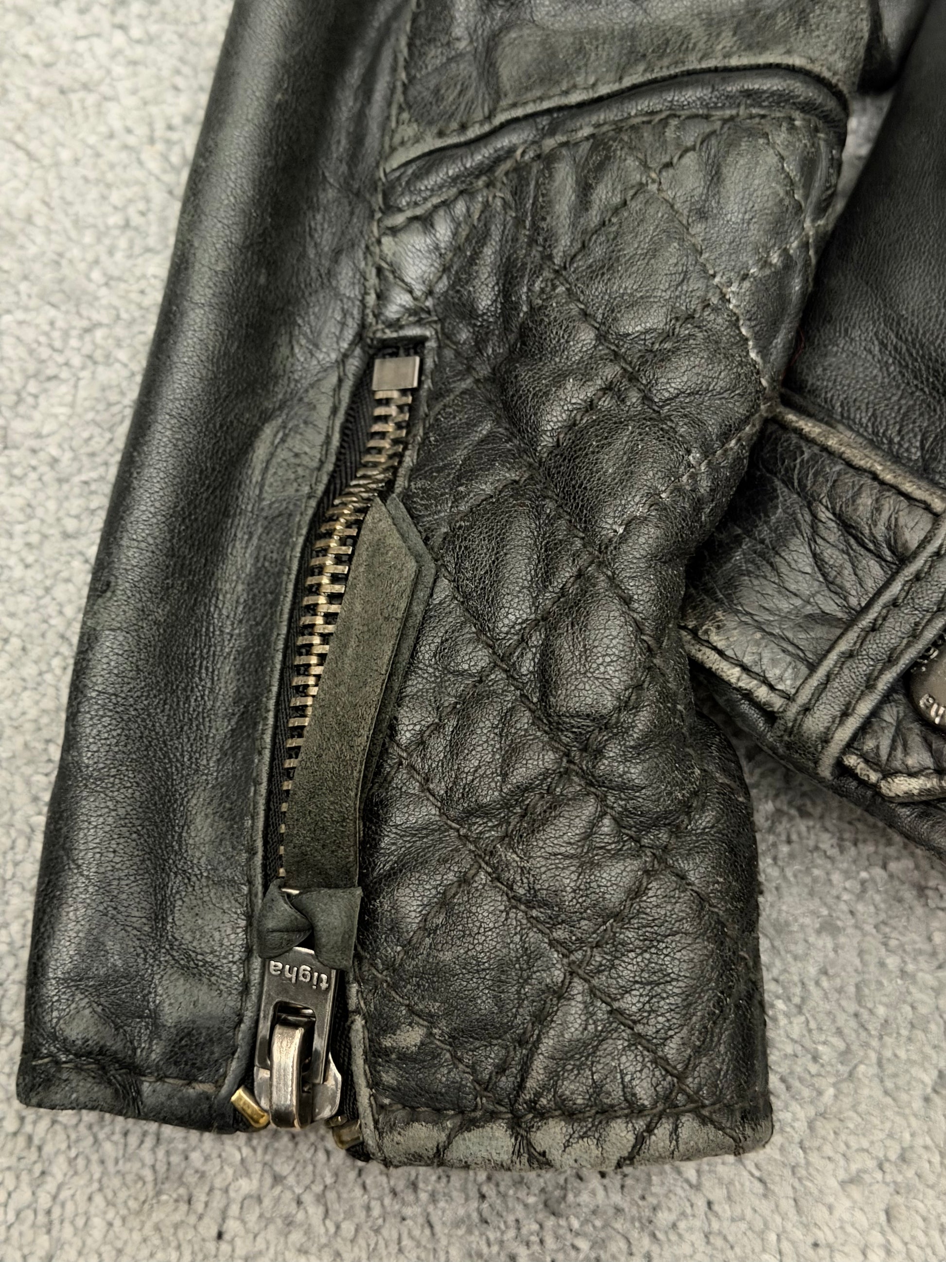Tigha Royal Clip Leather Jacket