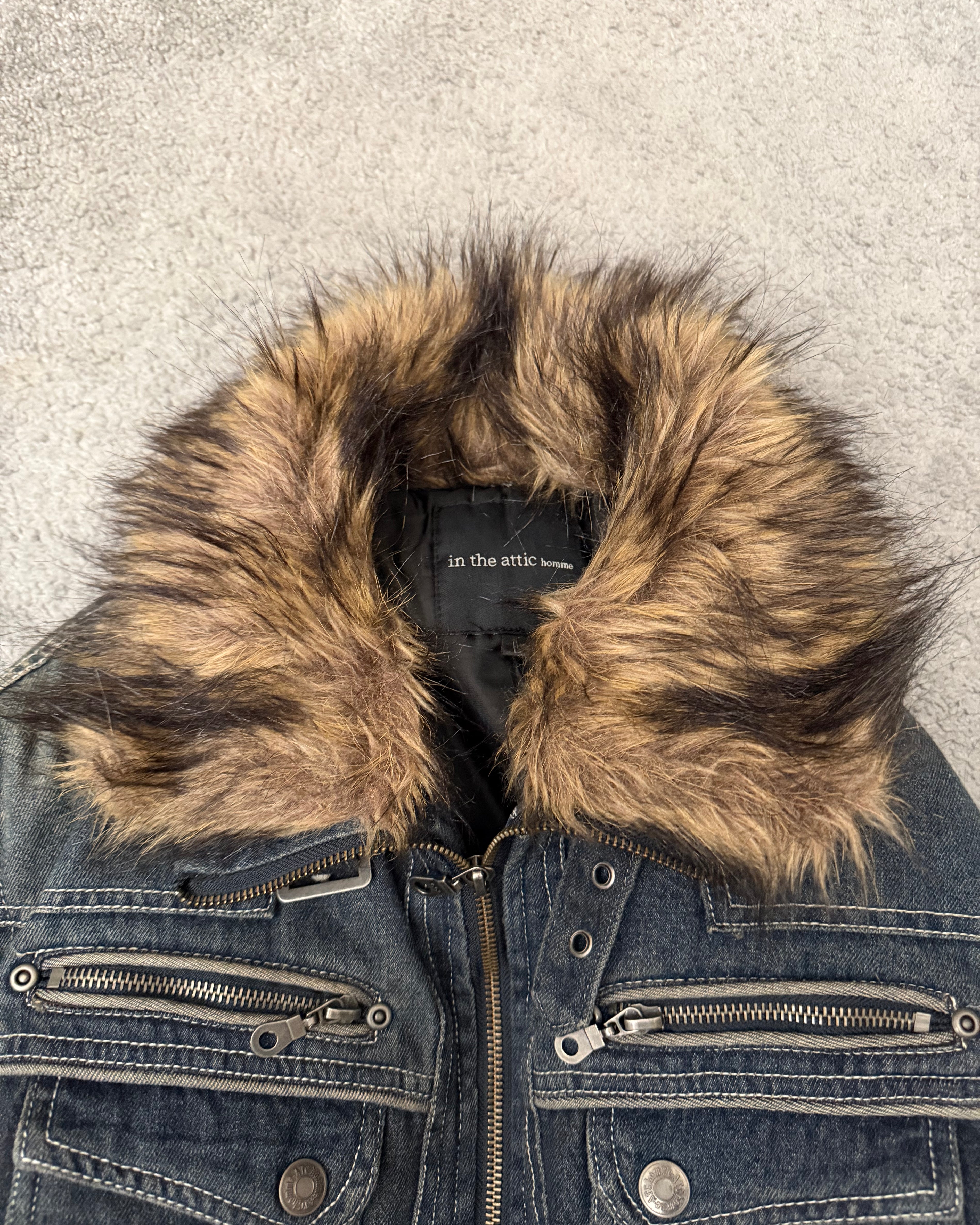 In The Attic Fur Denim Jacket