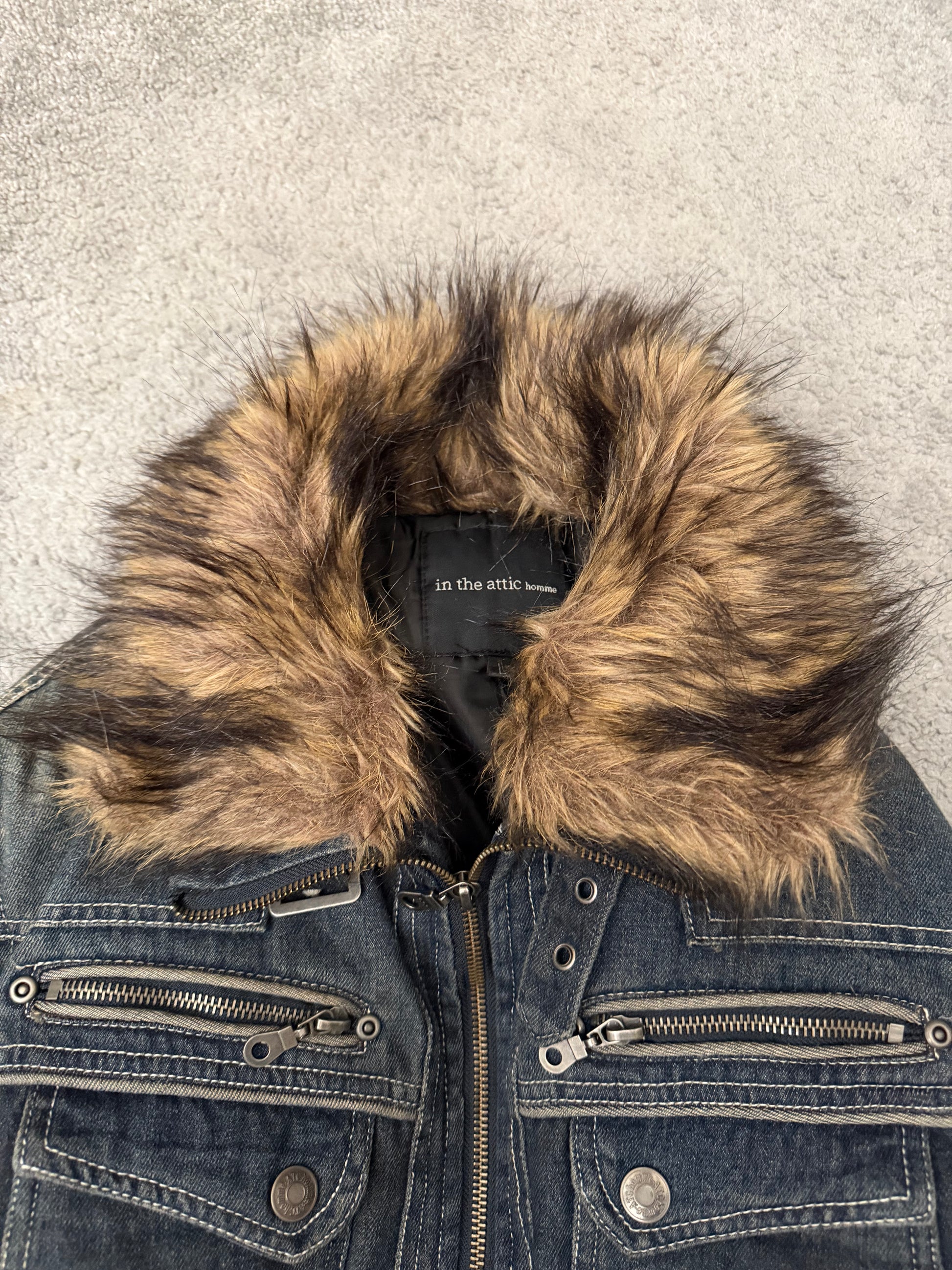In The Attic Fur Denim Jacket
