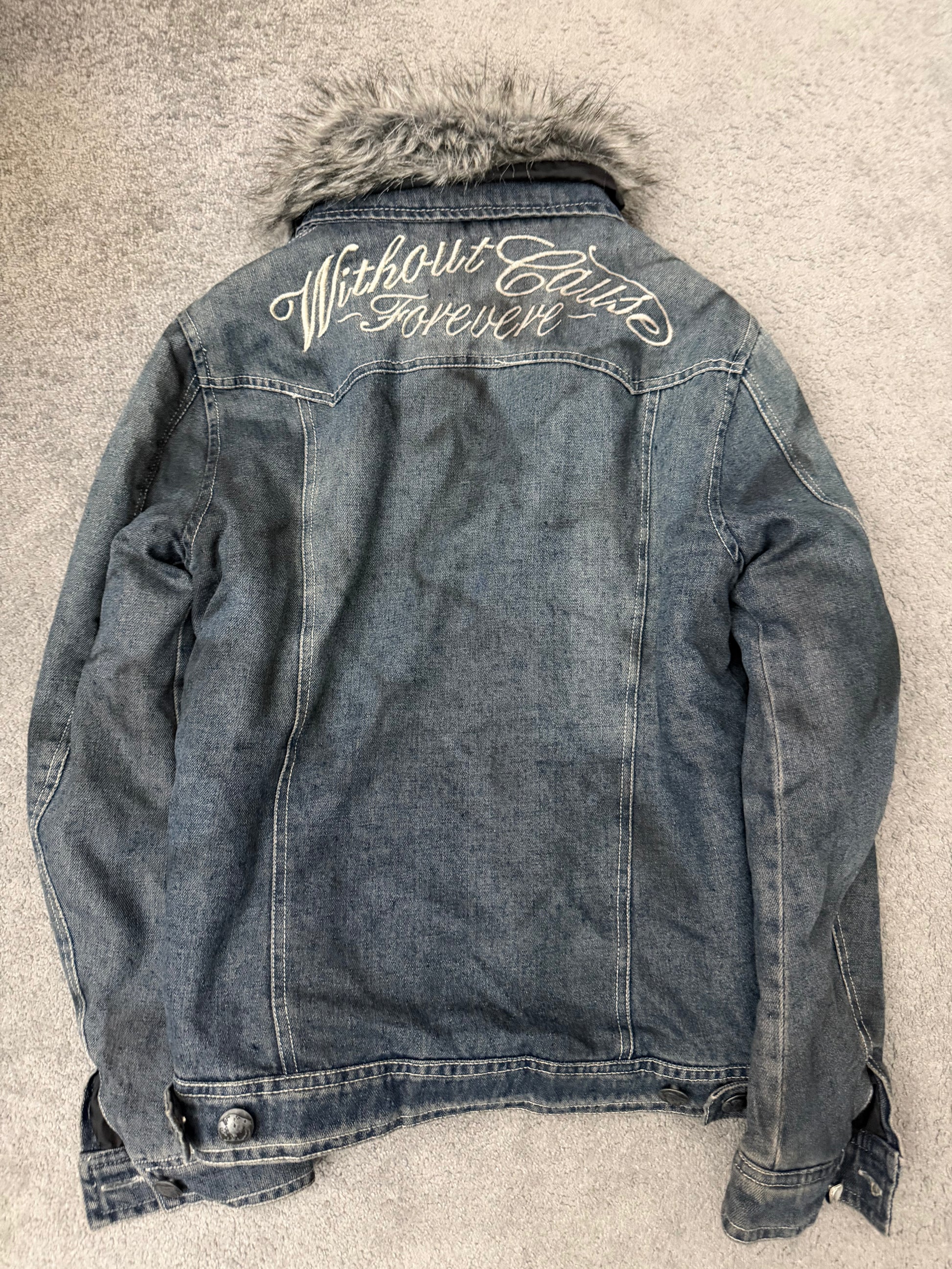 In The Attic Embroidery Fur Jacket