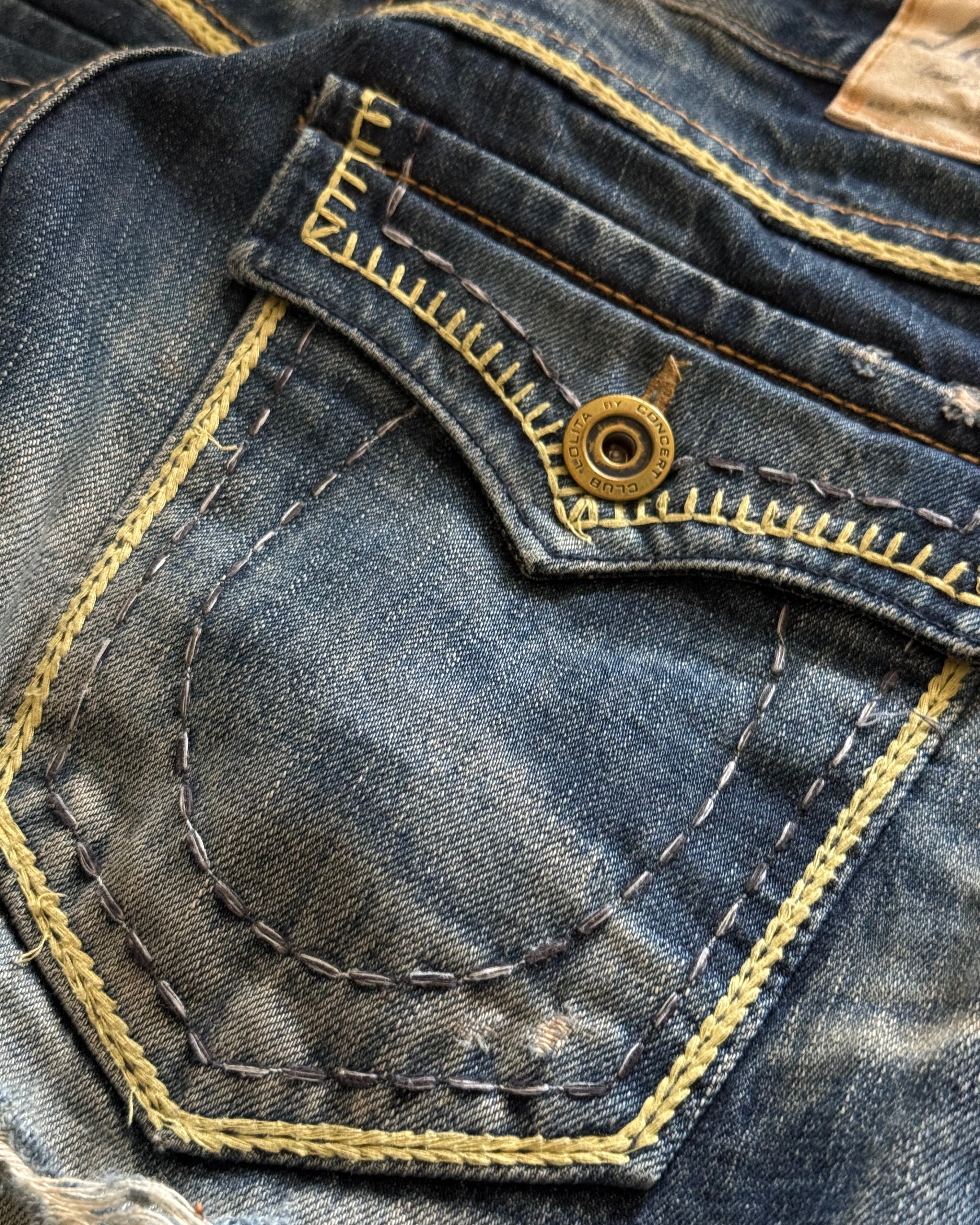 Lolita electric yellow flared jeans