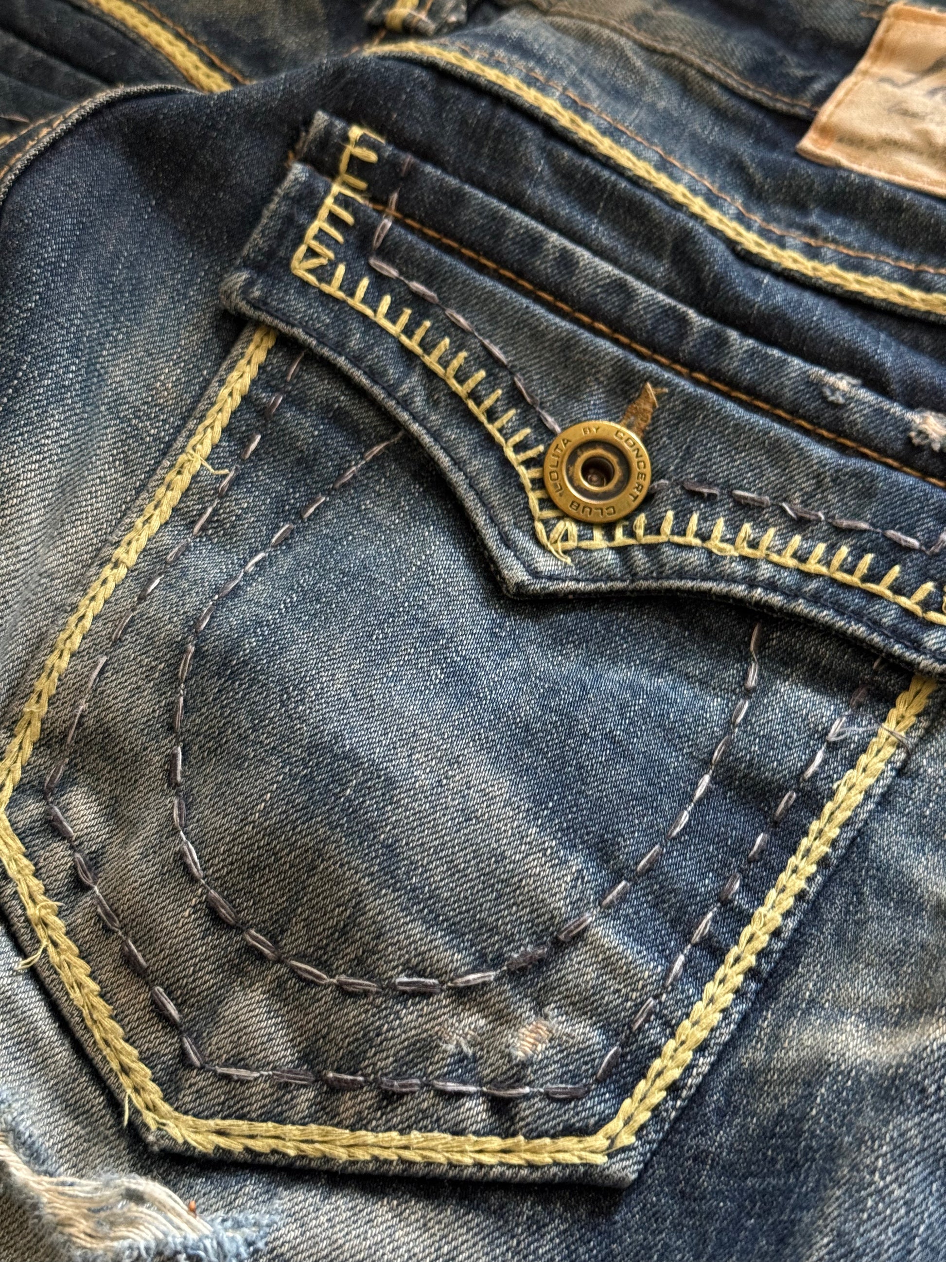 Lolita electric yellow flared jeans