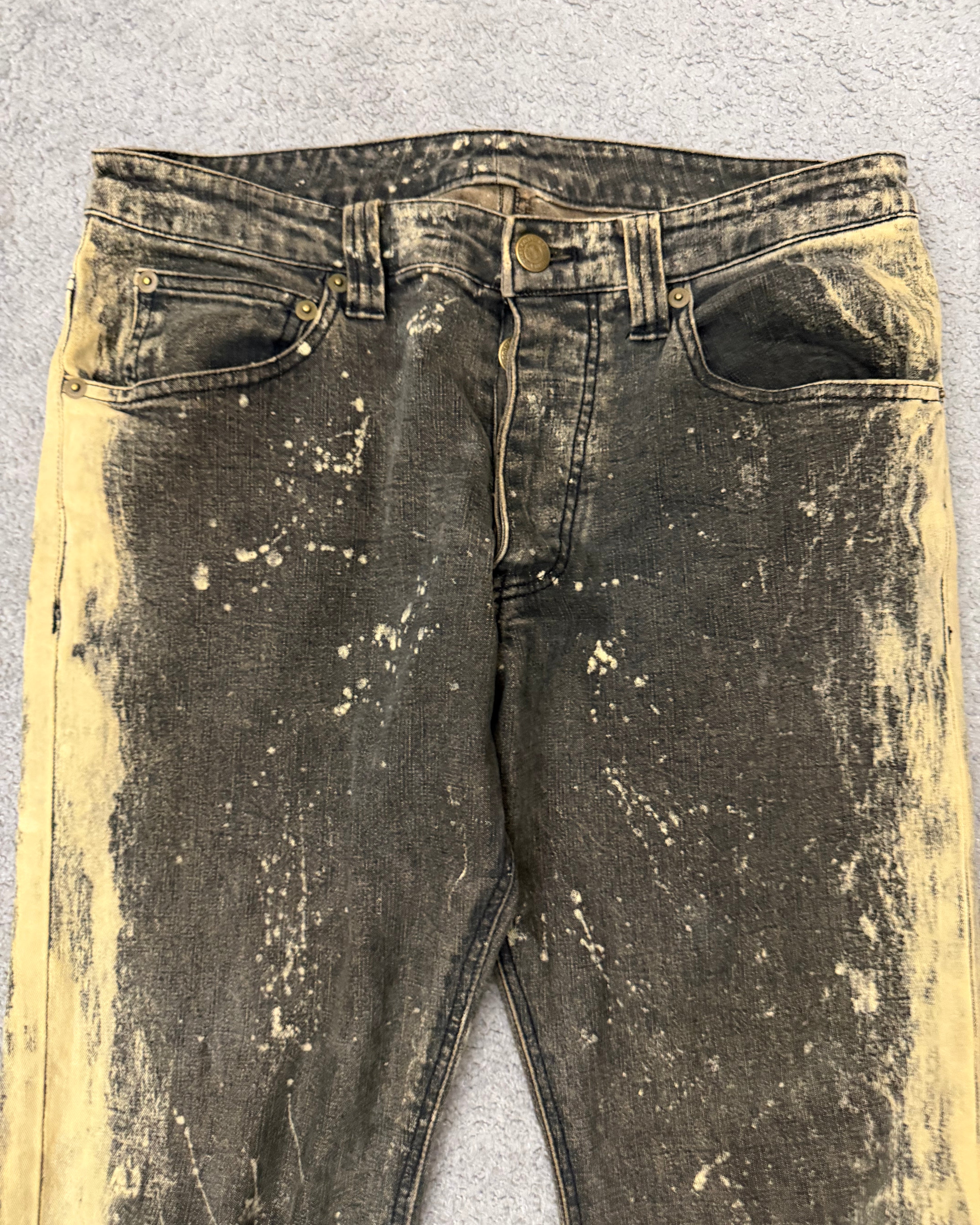 Tornado Mart Smeared Flared Pants