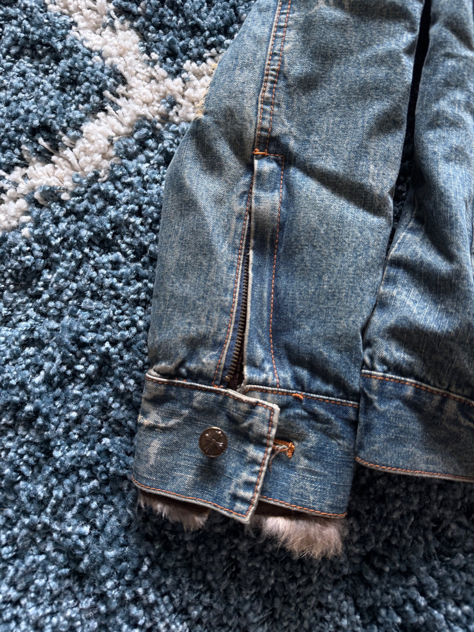 ジャケット・アウター in the attic fuga archive far jacket In the attic detachable fur distressed denim jacket