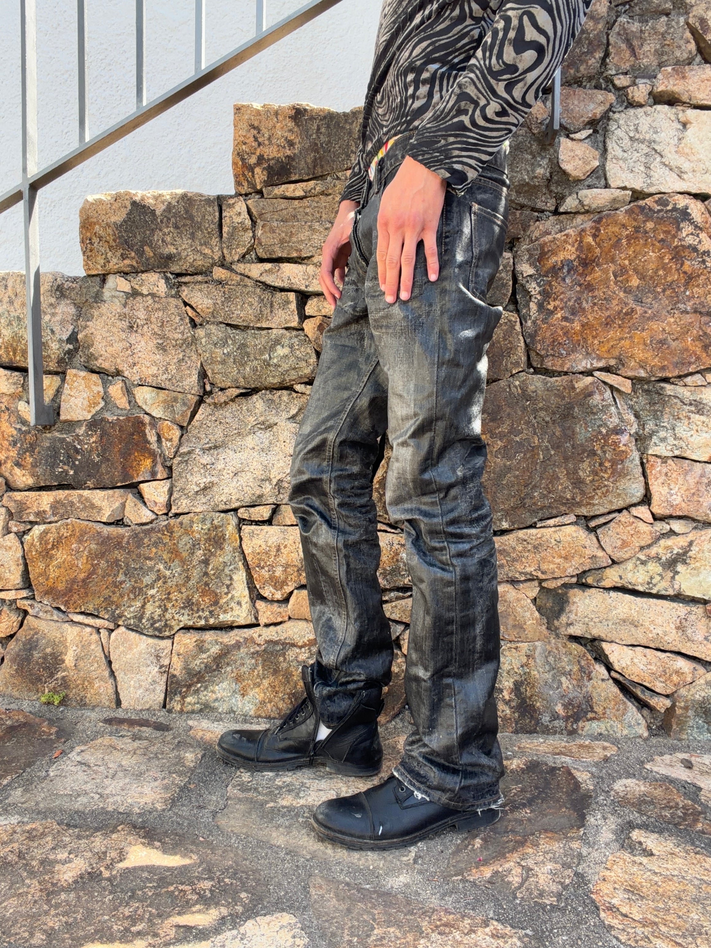 Rip Van Winkle Waxed Bootcut Pants