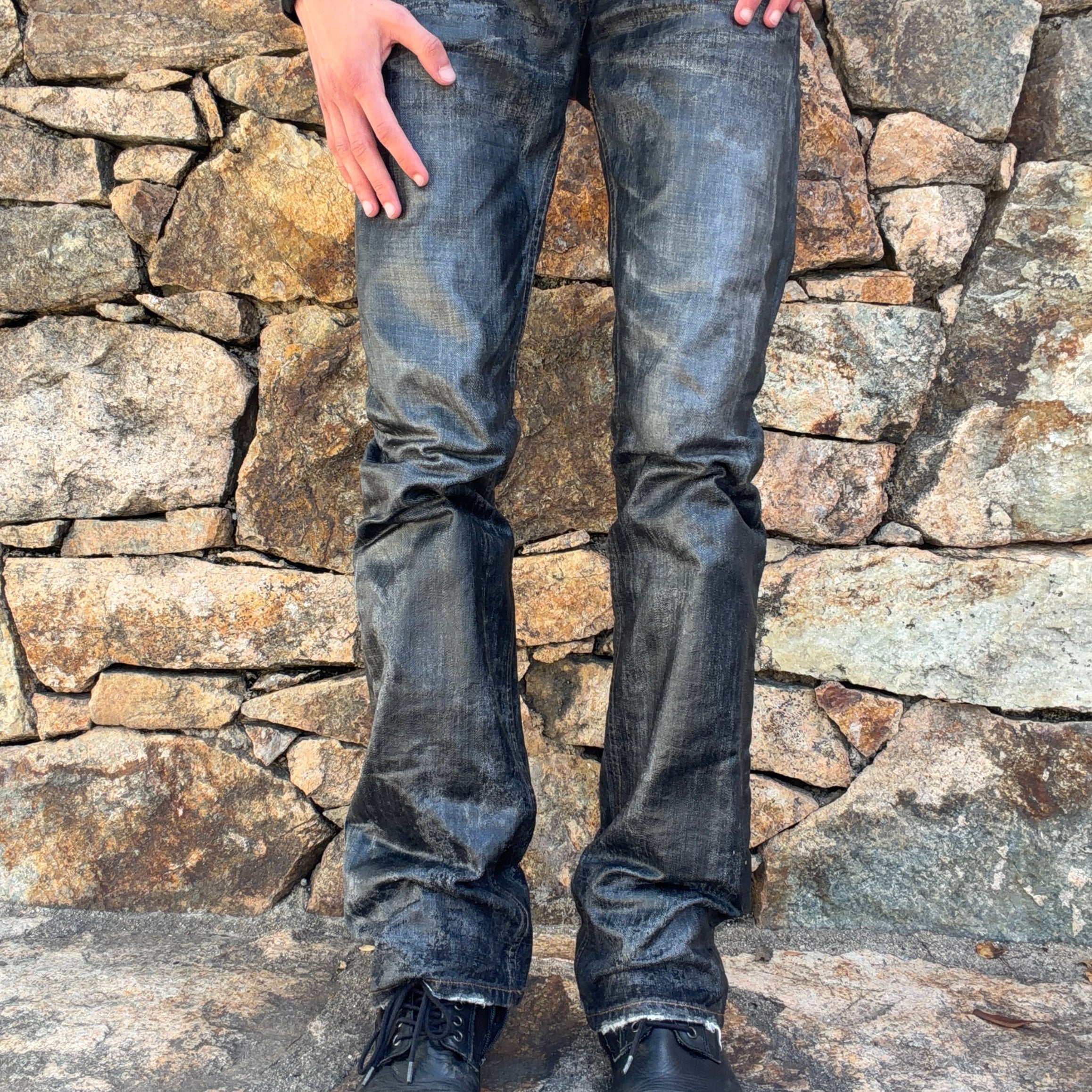 Rip Van Winkle Waxed Bootcut Pants