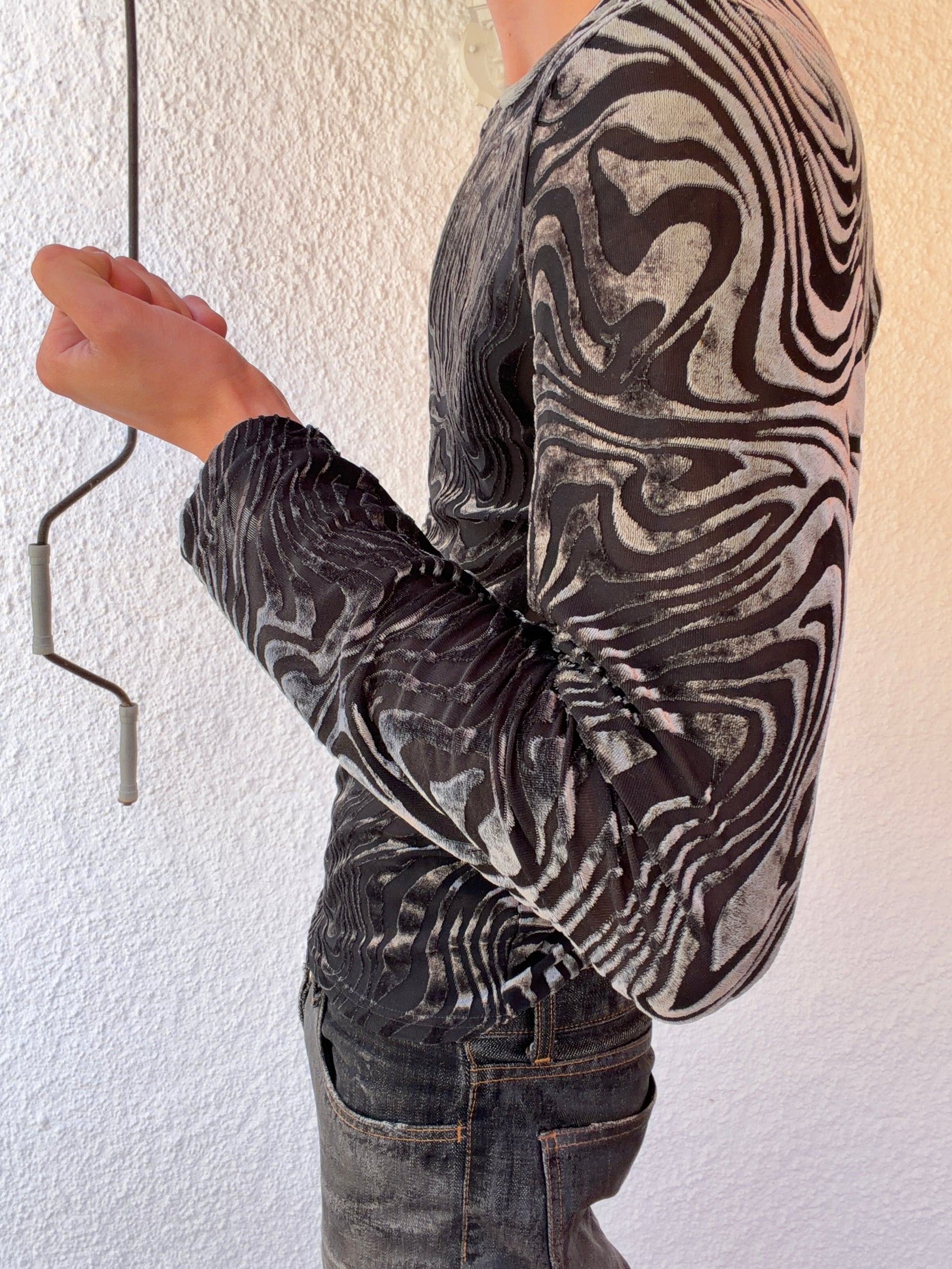 5351 Pour Les Hommes Director Oil See Through Longsleeve