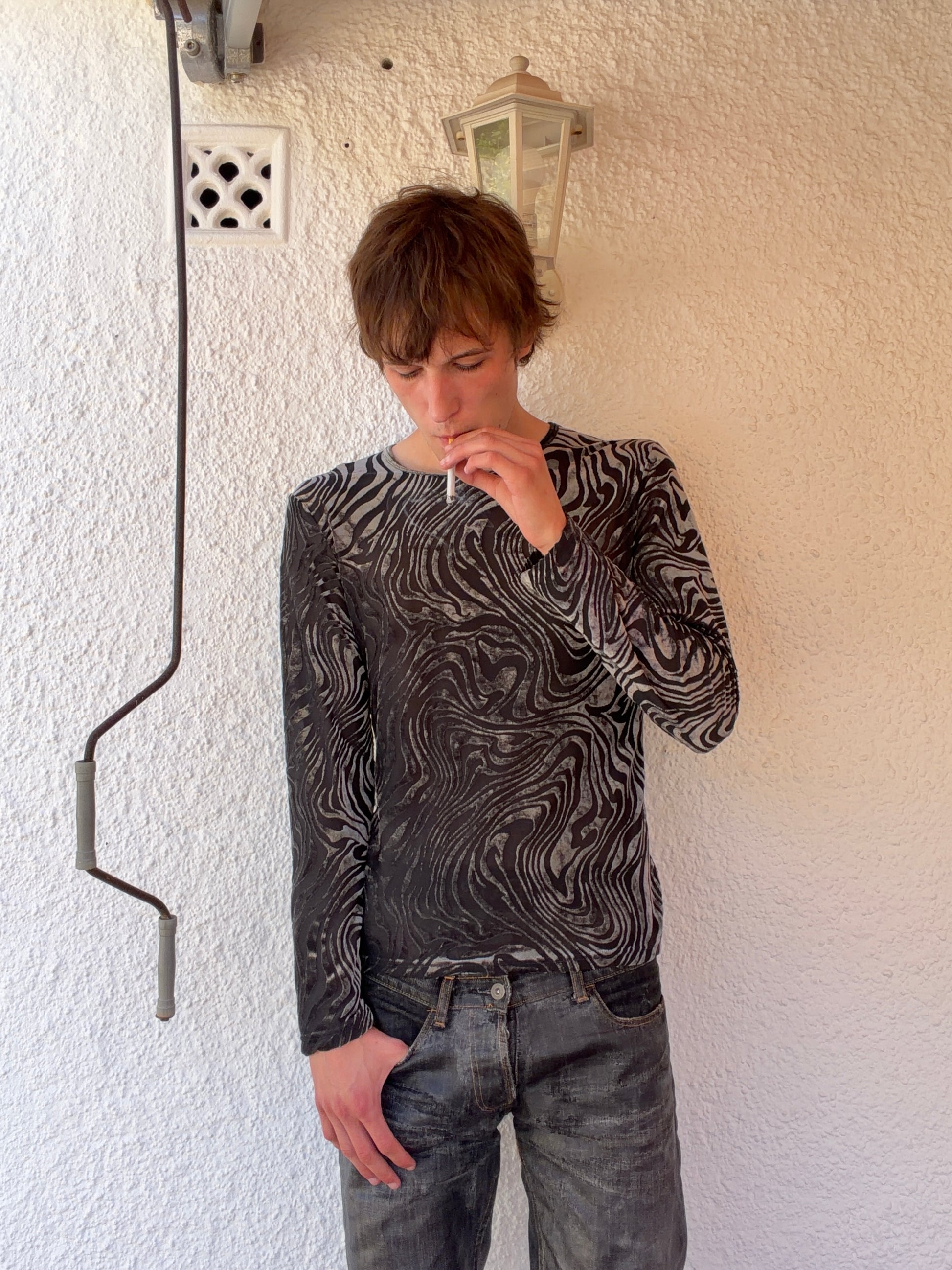 5351 Pour Les Hommes Director Oil See Through Longsleeve