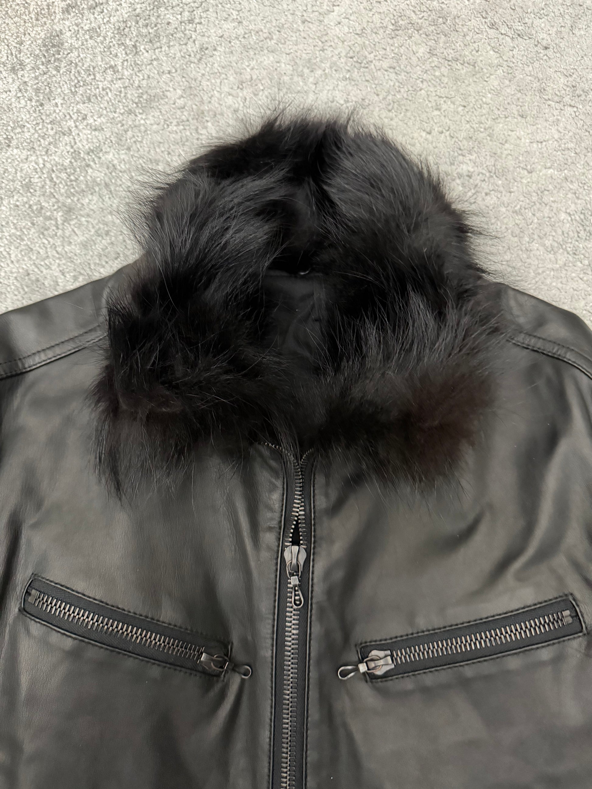 Shellac Belted Fur Jacket