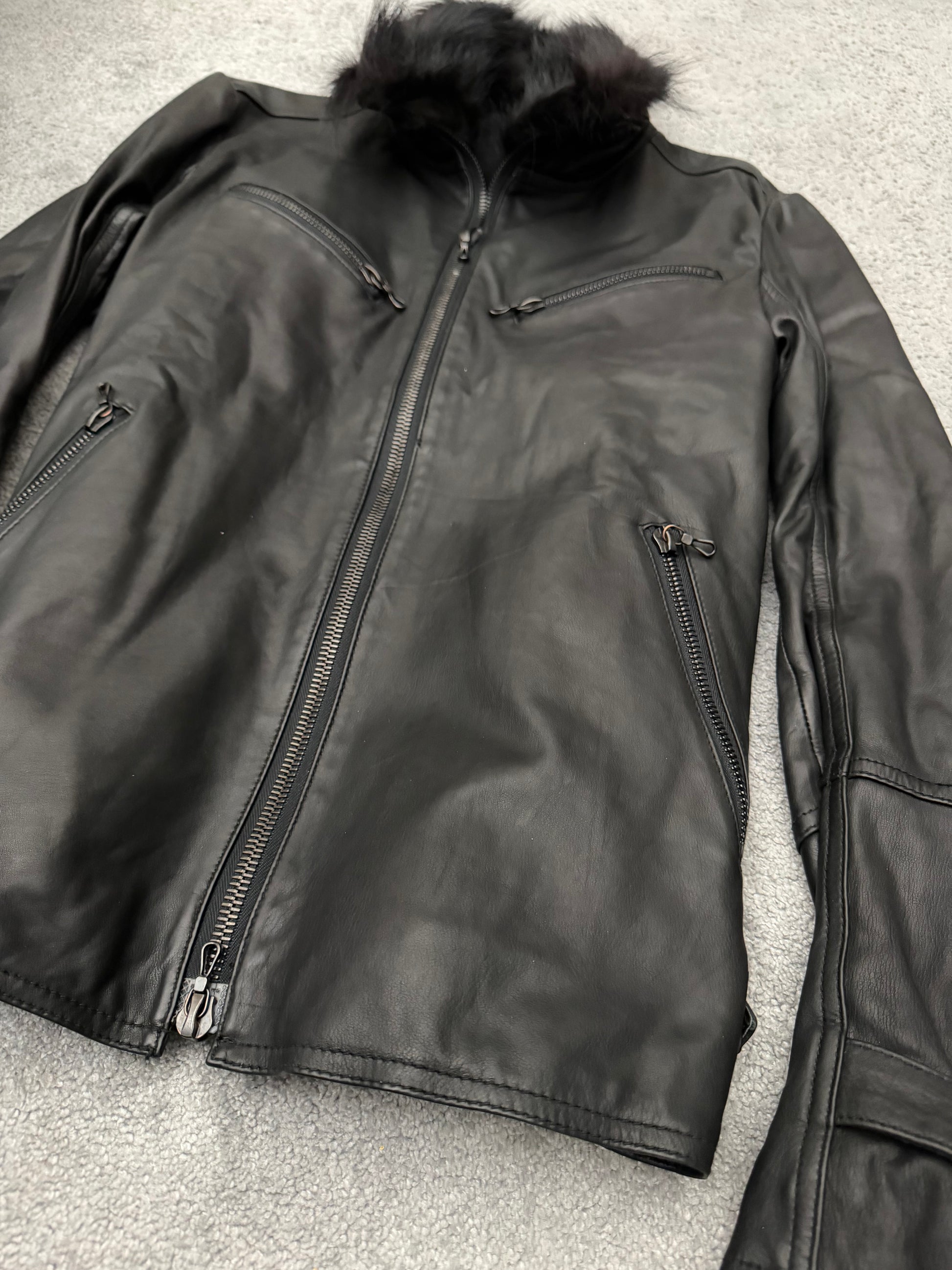 Shellac Belted Fur Jacket