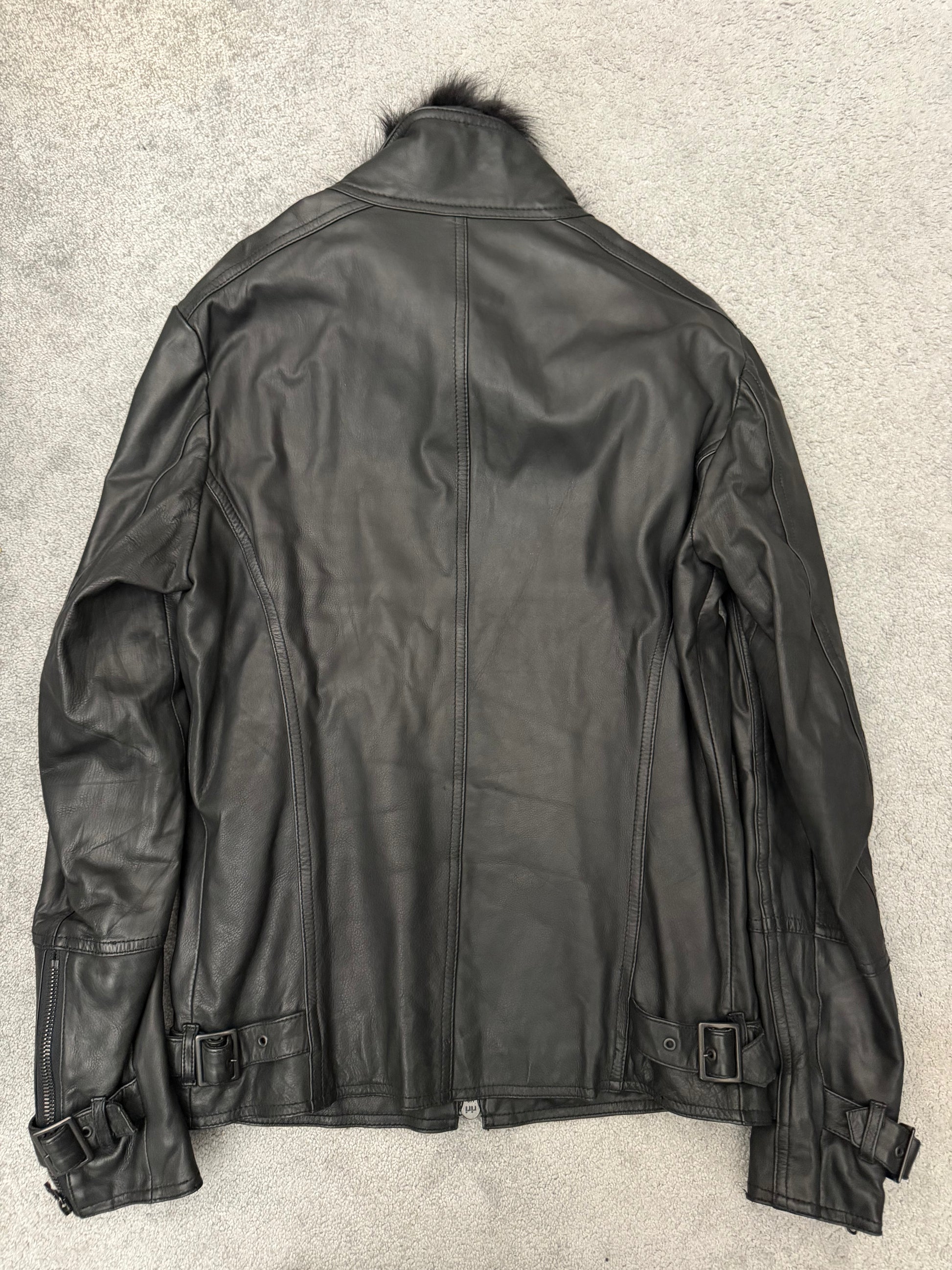 Shellac Belted Fur Jacket