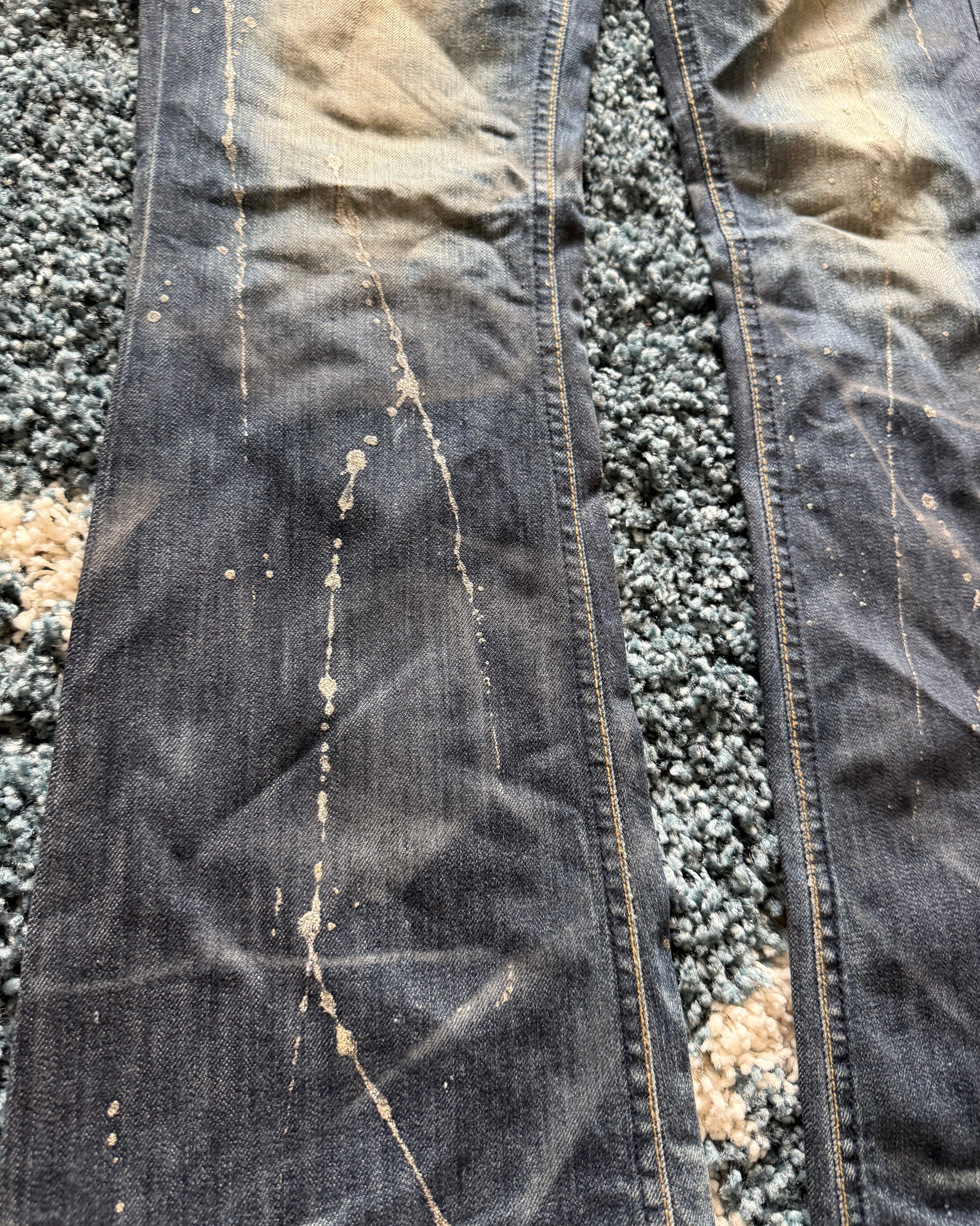 Midas splattered flared denim